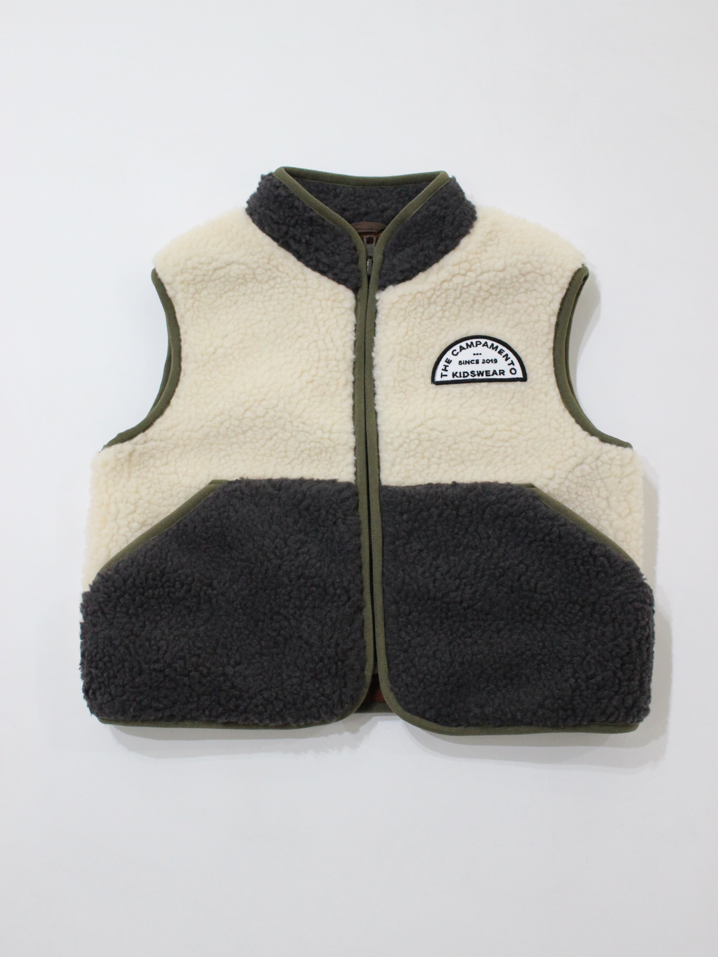 The Campamento Ecru Teddy Vest