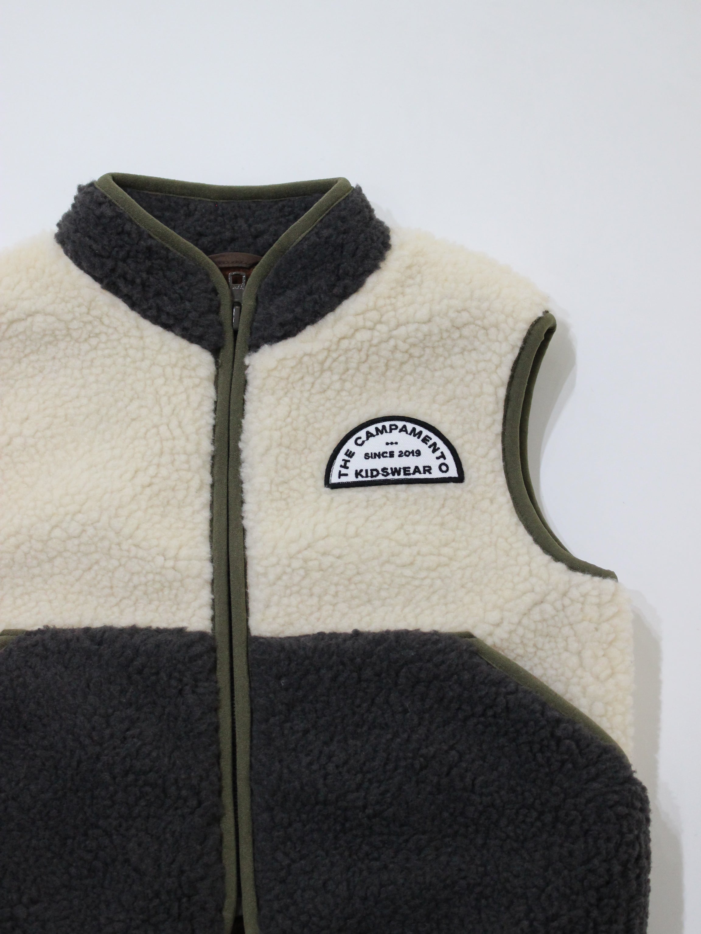 The Campamento Ecru Teddy Vest