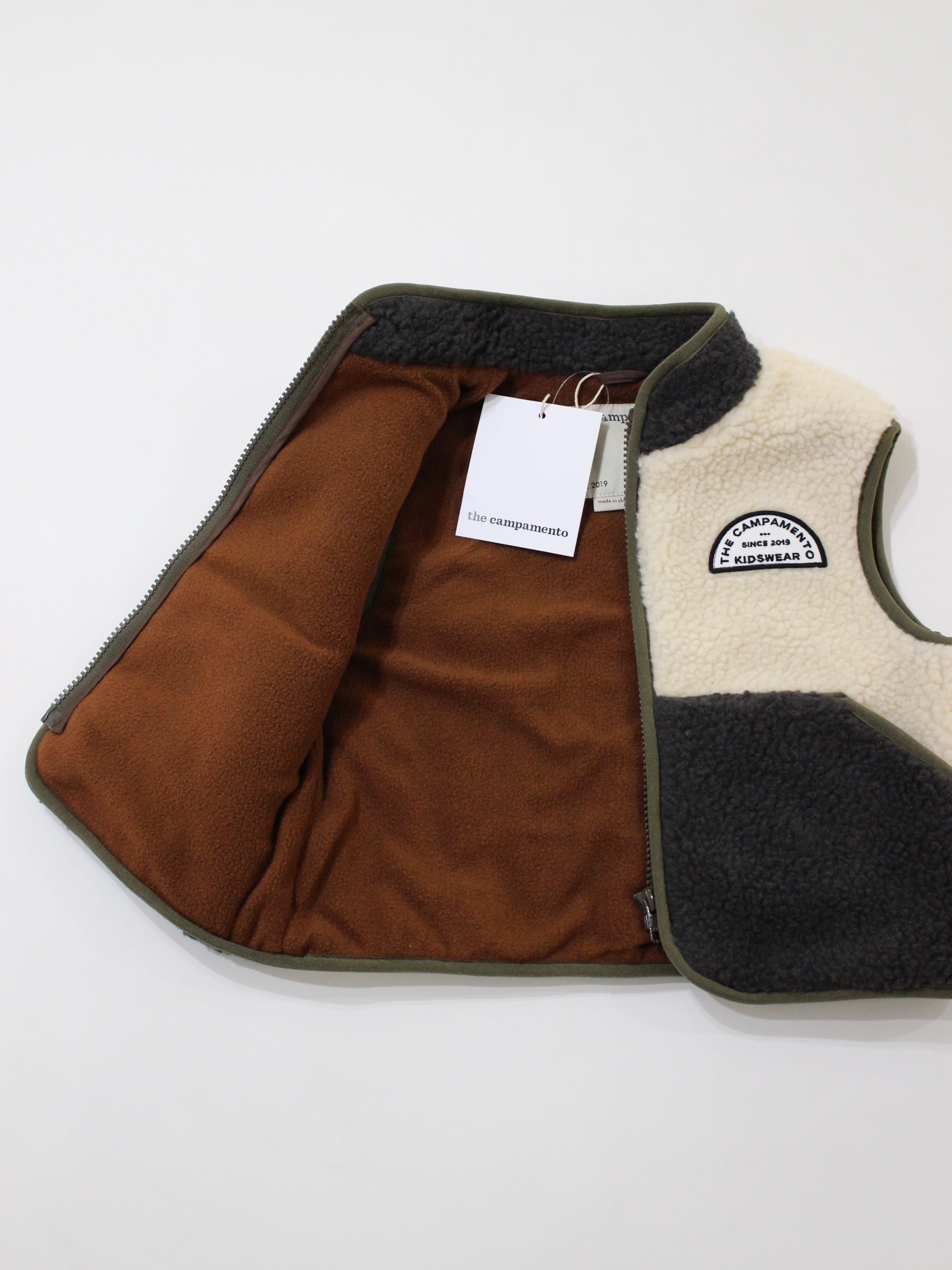 The Campamento Ecru Teddy Vest