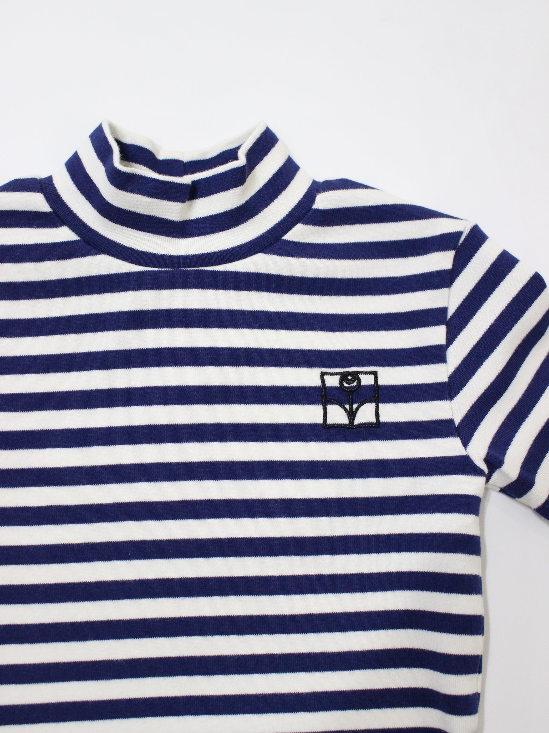 The Campamento Blue Stripes Turtle Neck Tshirt
