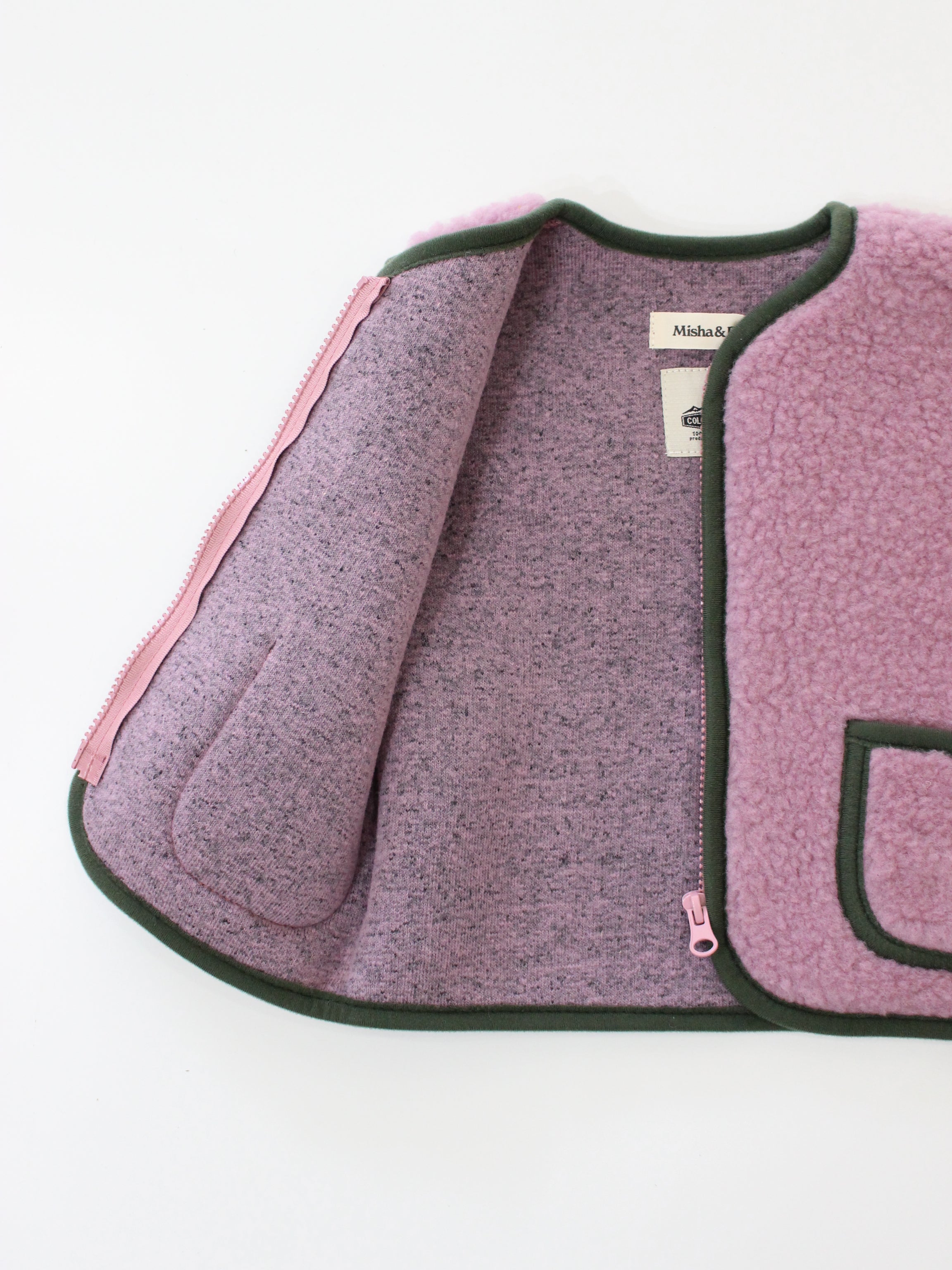 Misha & Puff PEPITKO VEST VENETIAN PINK 26FA Drop2