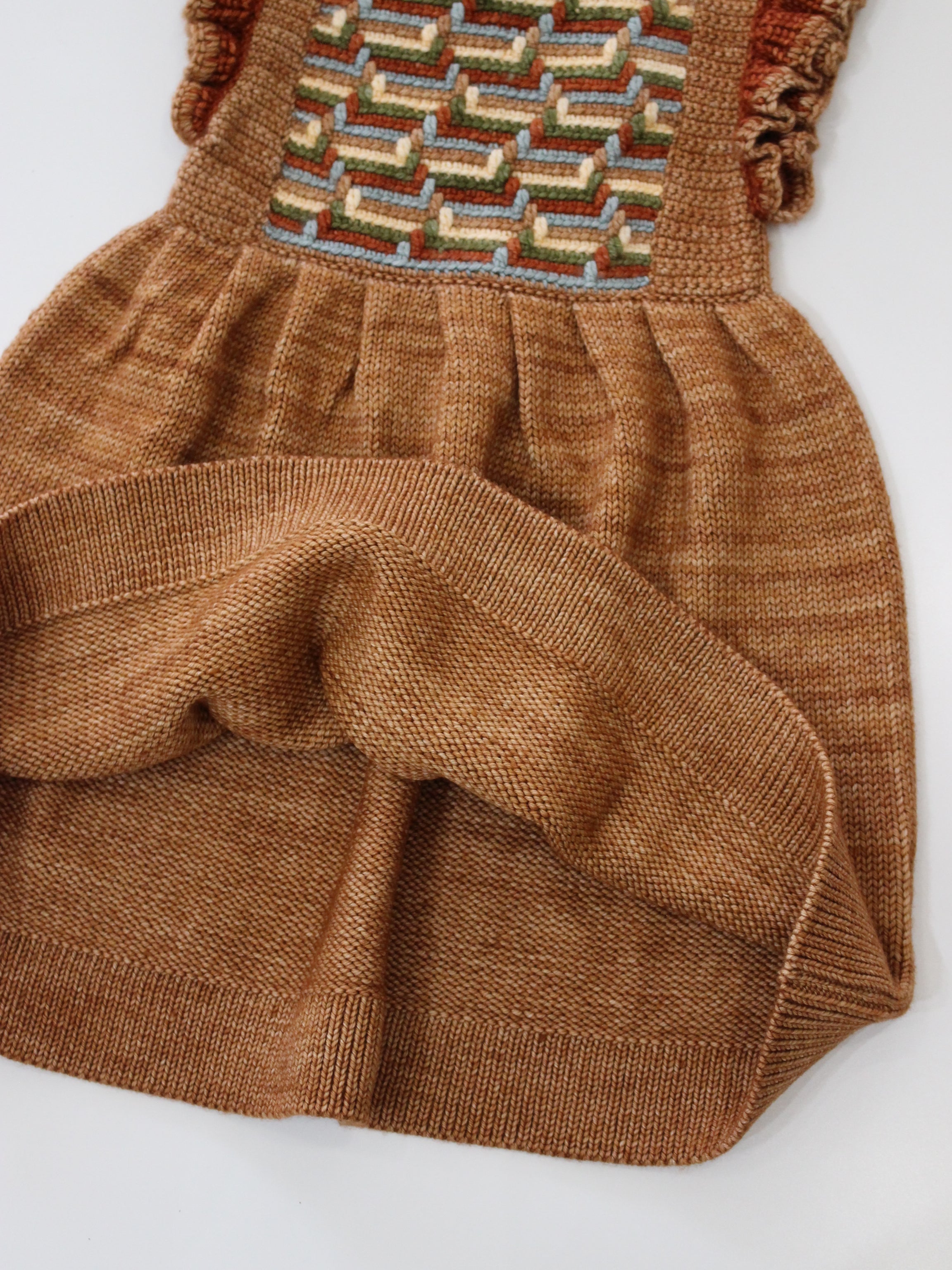 Misha & Puff STAIR STEP DRESS ROSE GOLD 26FA Drop2