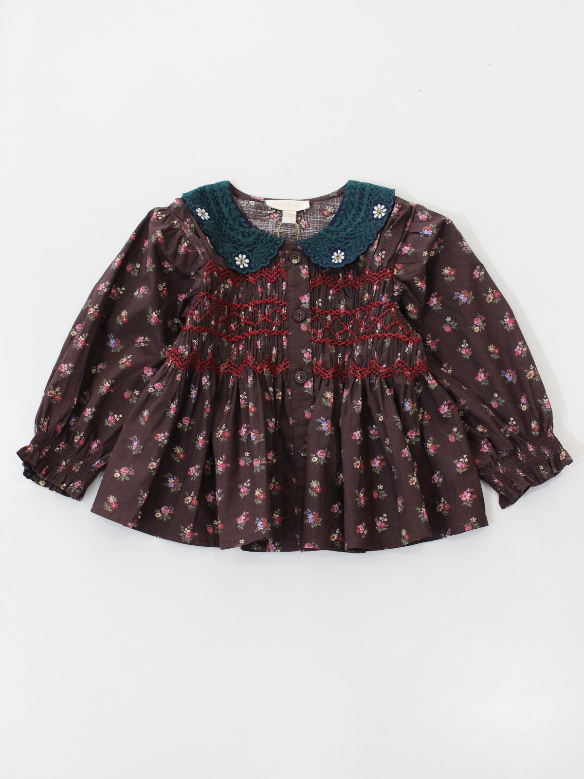 BONJOUR DIARY Baby blouse Little bouquet print