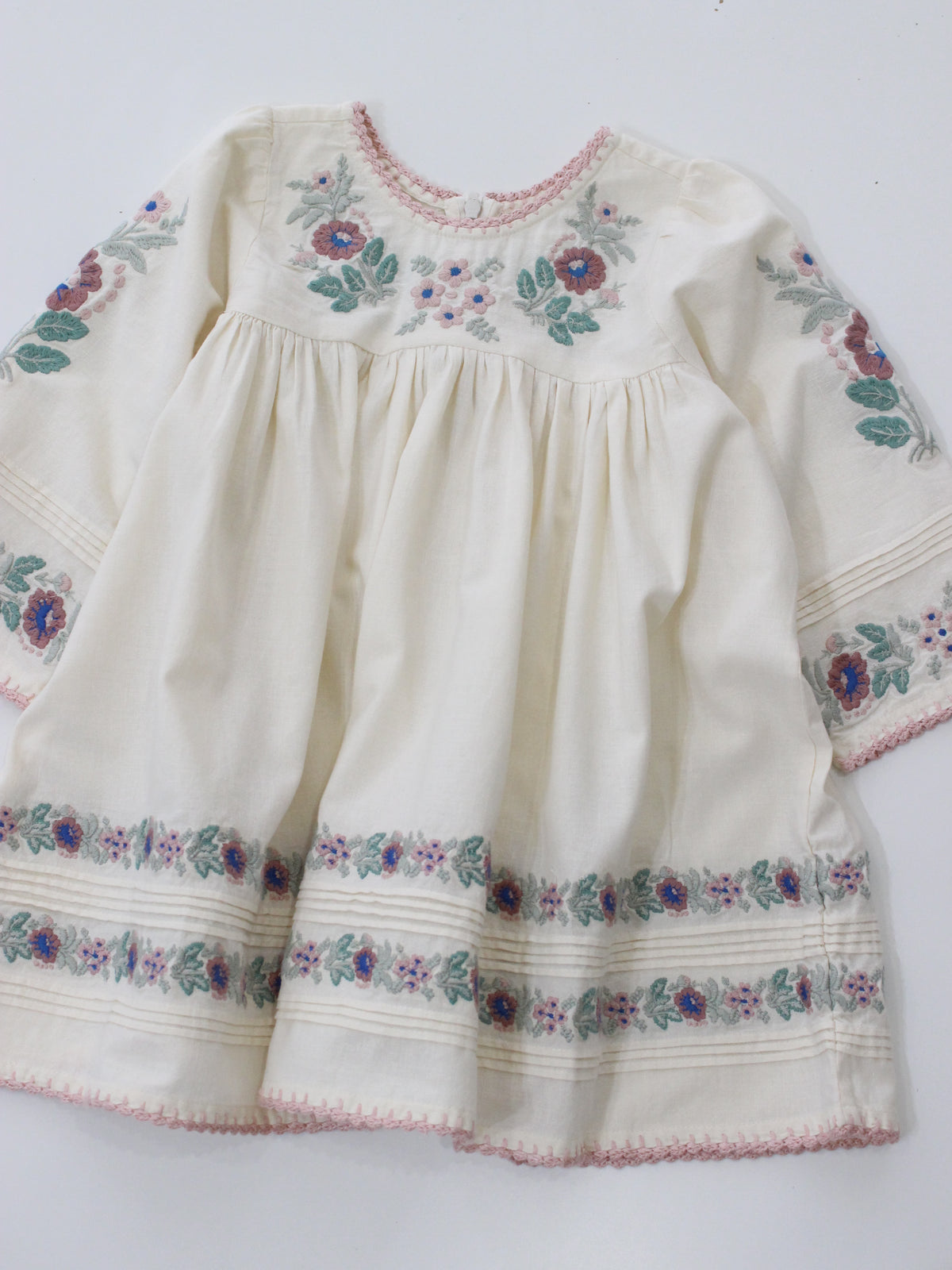 APOLINA STEVIE LS DRESS - MILK-CREAM