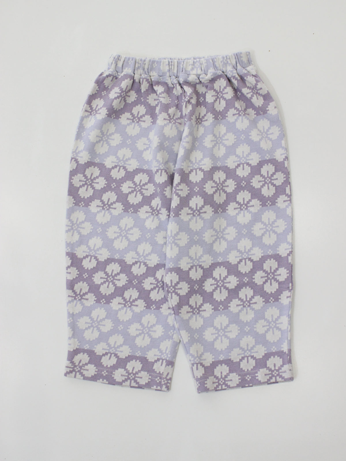 APOLINA CARA CURVE JERSEY TROUSER - ICELANDIC POPPY JACQUARD