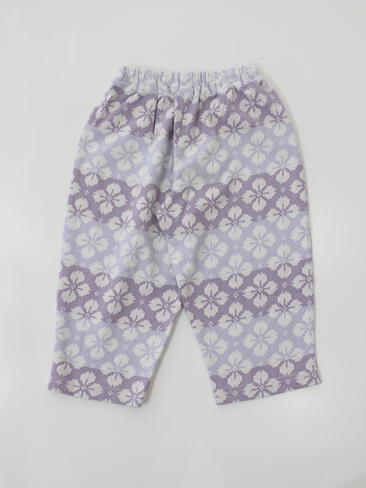 APOLINA CARA CURVE JERSEY TROUSER - ICELANDIC POPPY JACQUARD