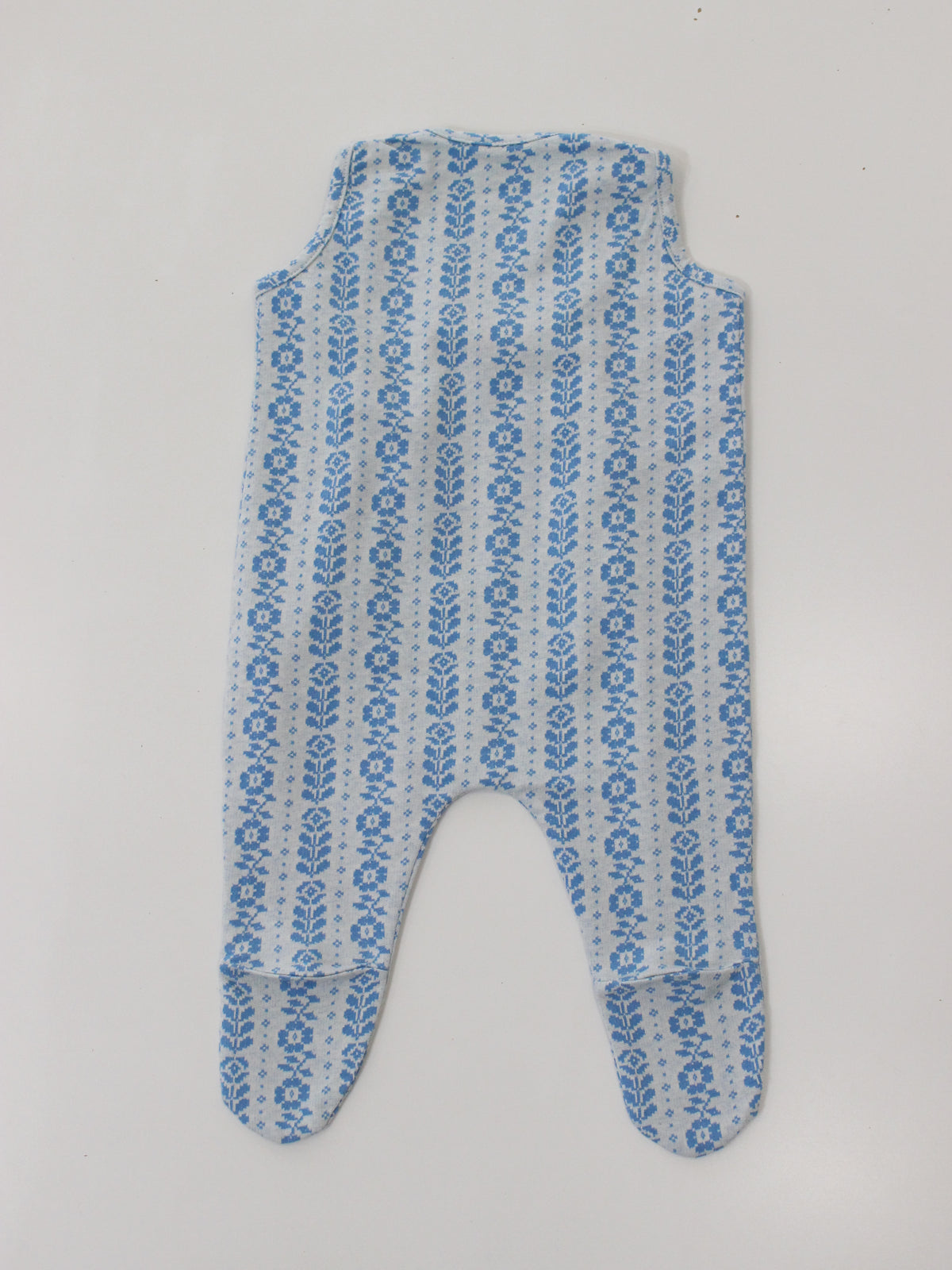 APOLINA BABY JERSEY HILDA OVERALL ROMPER - NORDIC FLORAL JACQUARD