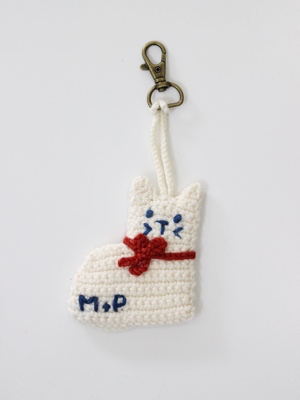 Misha & Puff KITTEN BAG CHARM (WINTER CREAM) 26wi Drop1