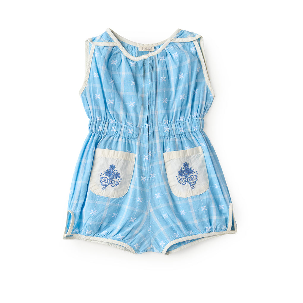 LALi Sun Suit in Vintage Blue Plaid