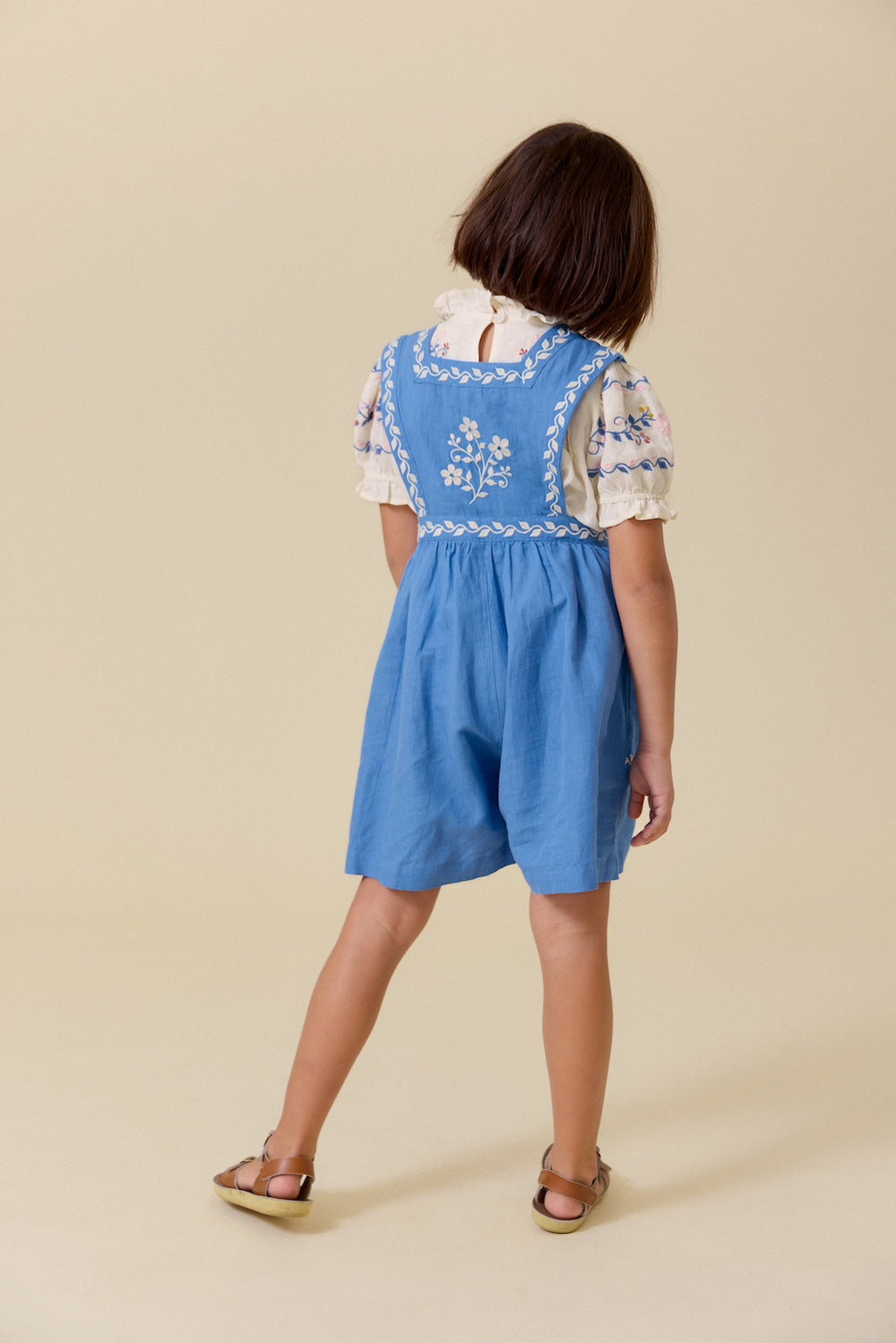 LALi Clara Romper in Coastal Blue