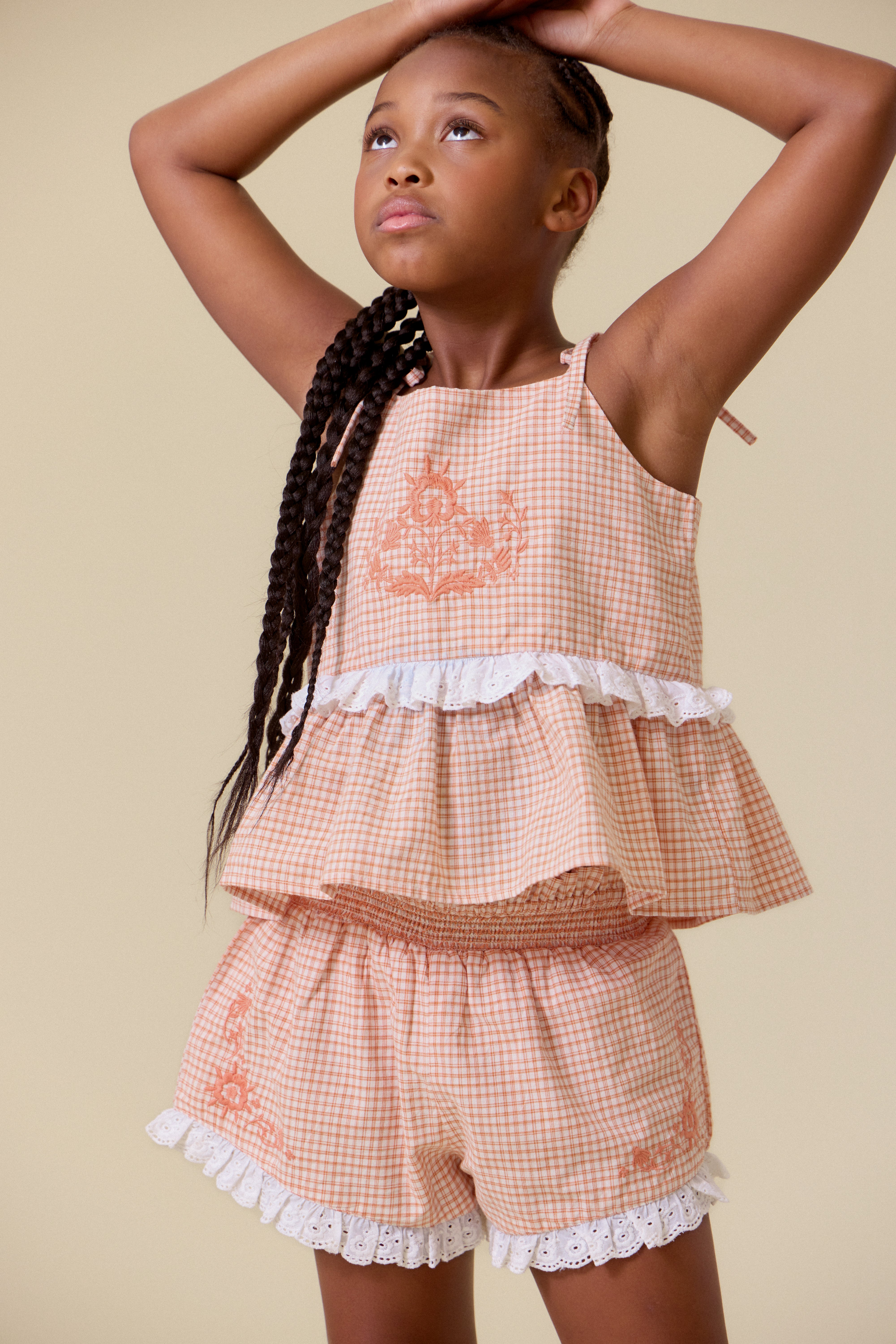 LALi Summer Blossom Set in Cantaloupe Chex