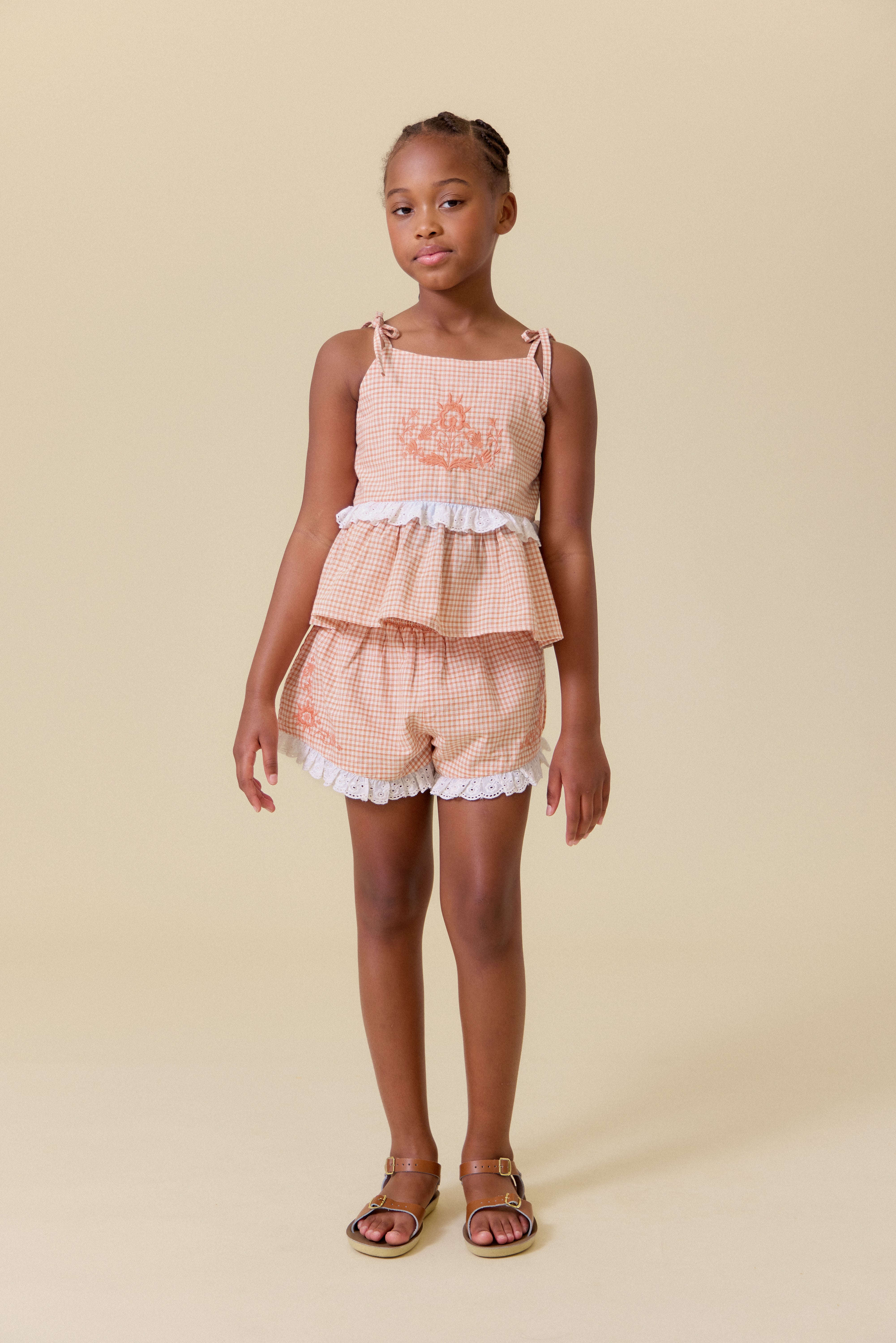 LALi Summer Blossom Set in Cantaloupe Chex