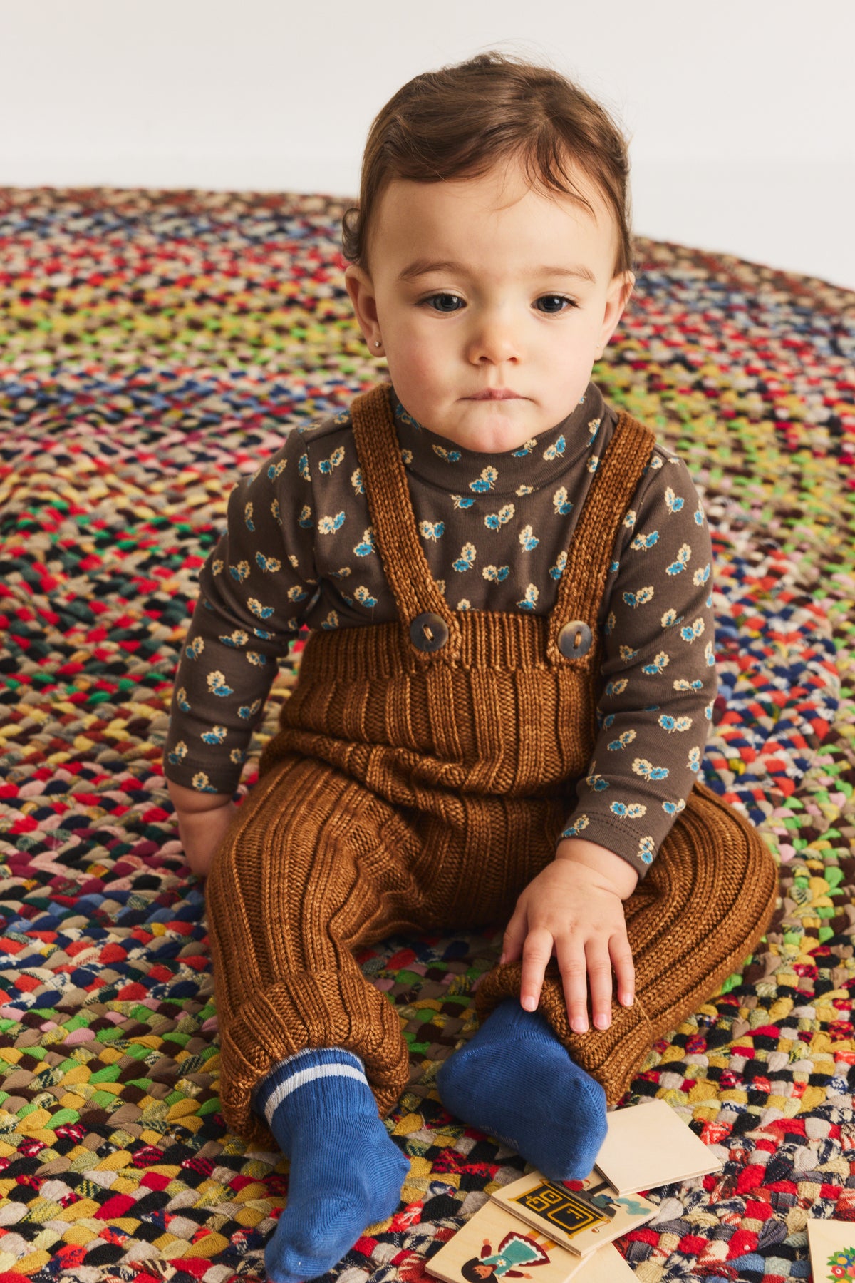 Misha & Puff BABY RIB LONGIES (ACORN) 26aw Drop1