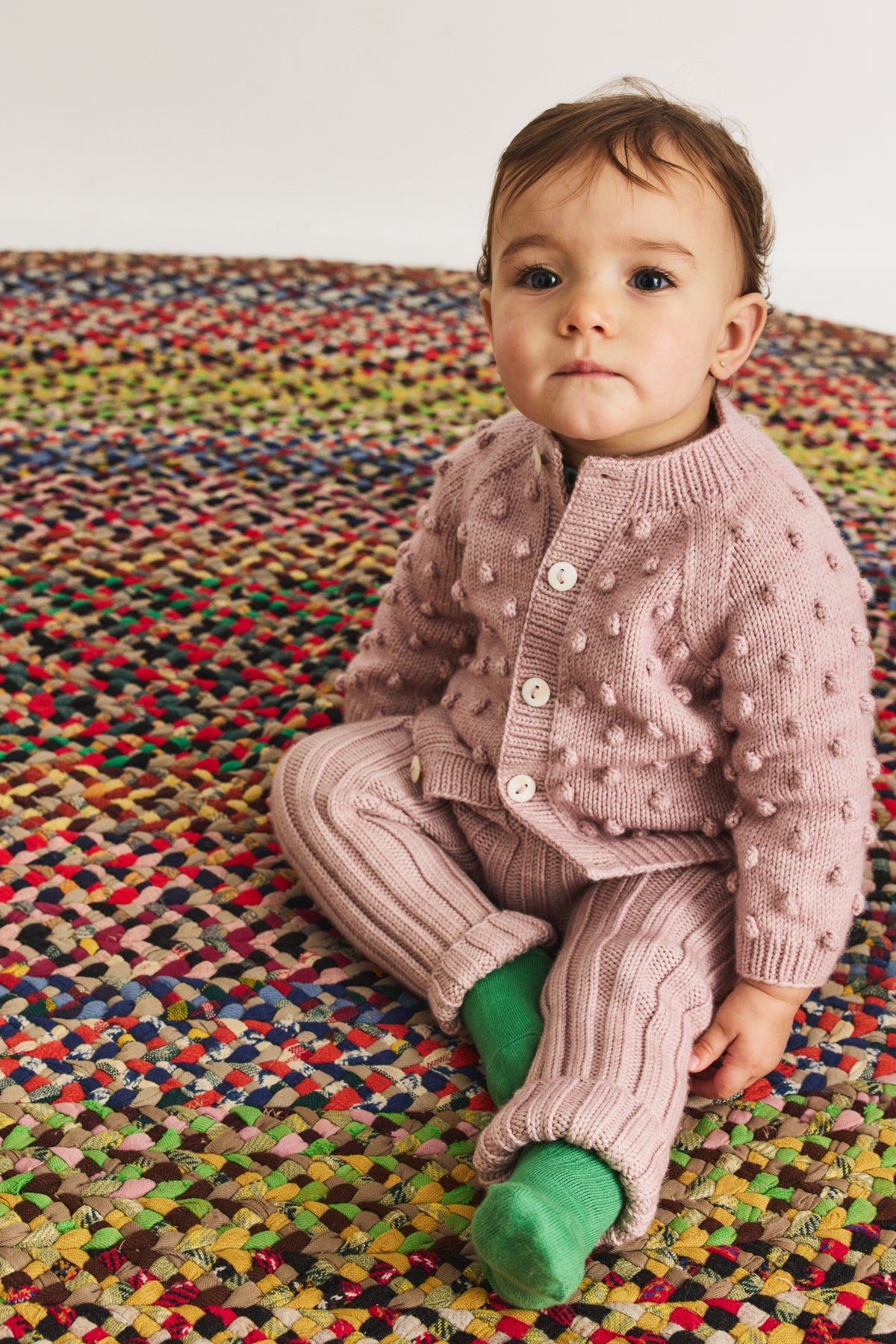 Misha & Puff BABY RIB LONGIES (CANDYFLOSS) 26aw Drop1
