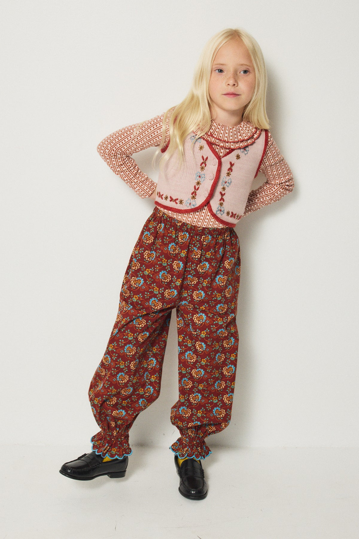 Misha & Puff ZUZU PANT (CEDAR CALICO HEARTS) 26wi Drop1