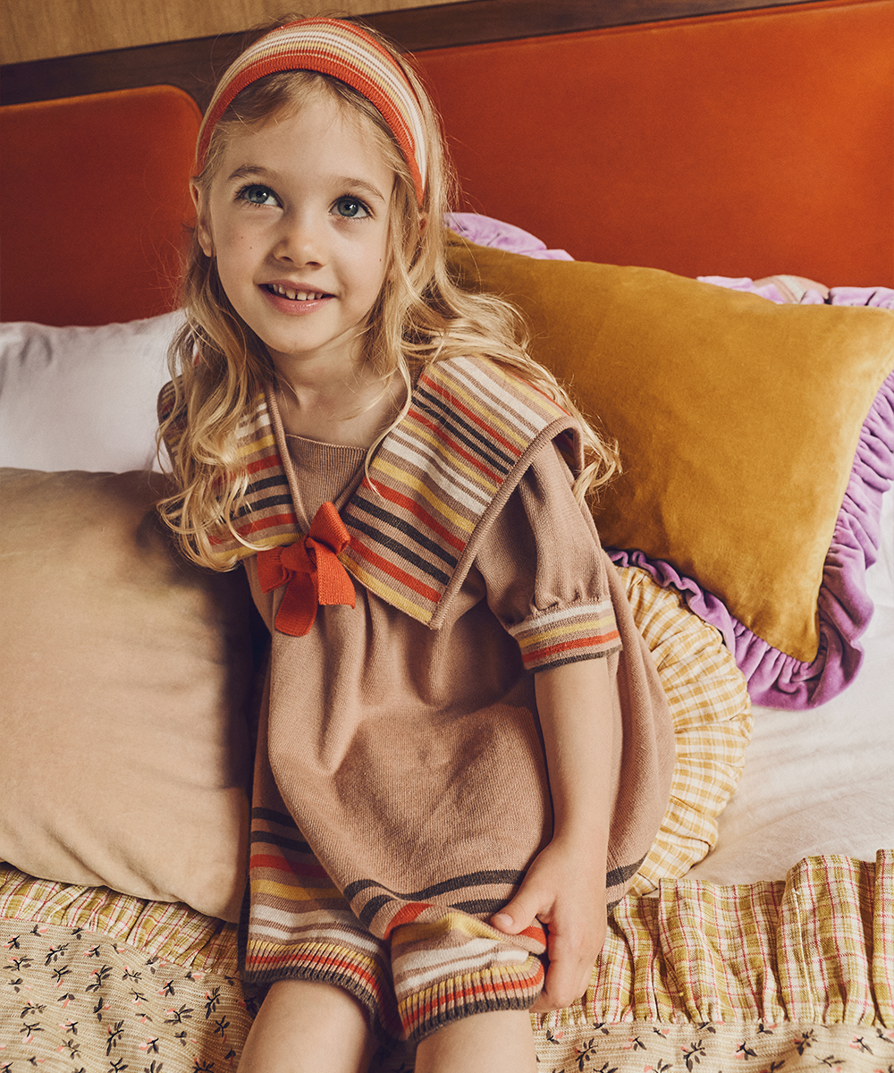 MABLI CORDELIA DRESS SHELL PORTOBELLO