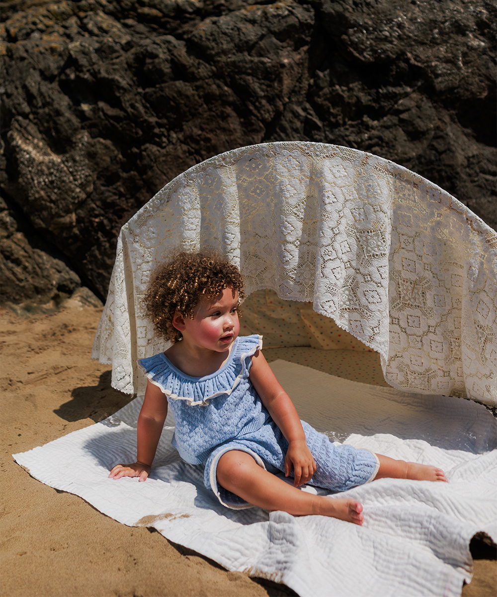 MABLI ELENA VEST LIGHT CHAMBRAY