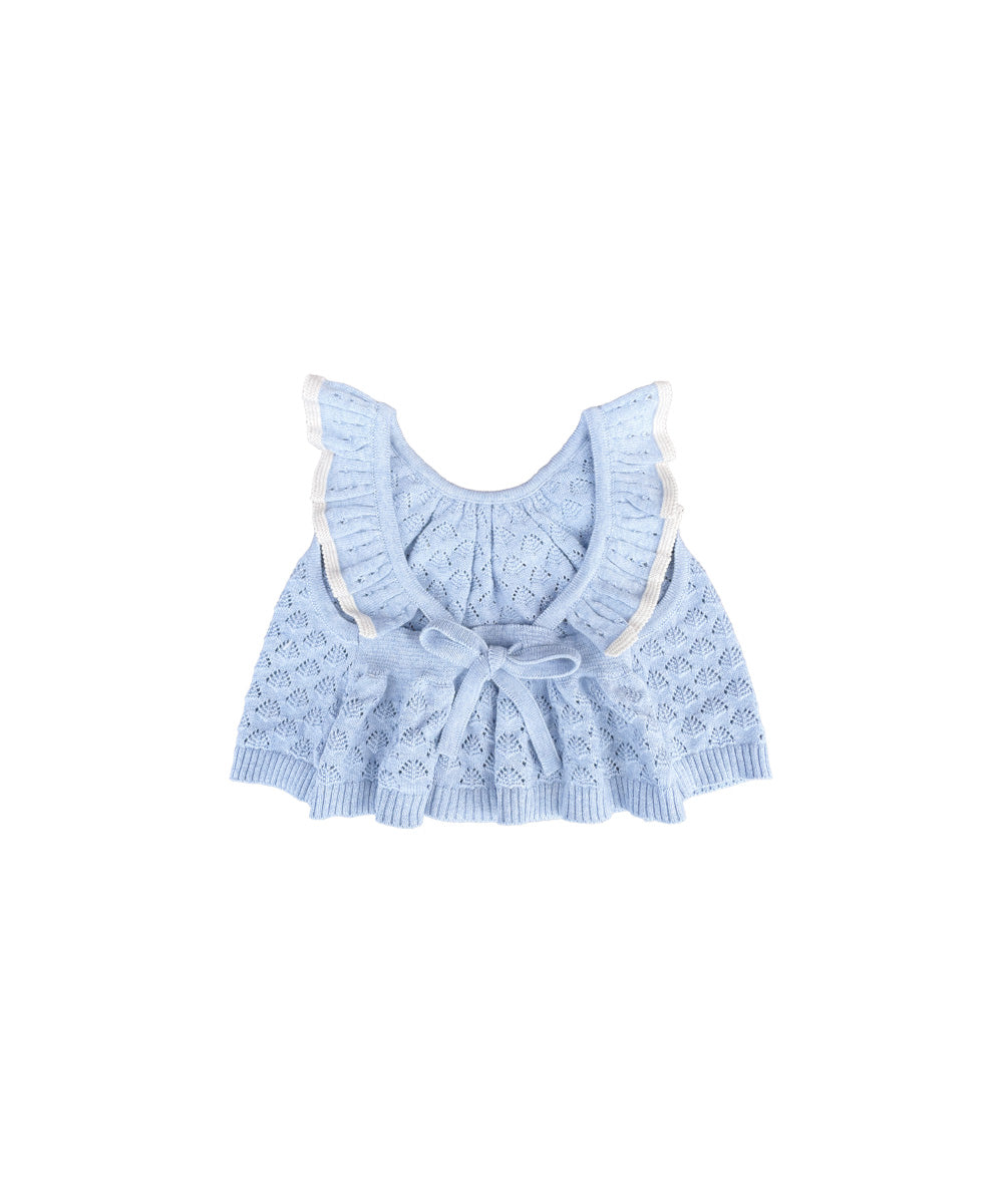 MABLI ELENA VEST LIGHT CHAMBRAY