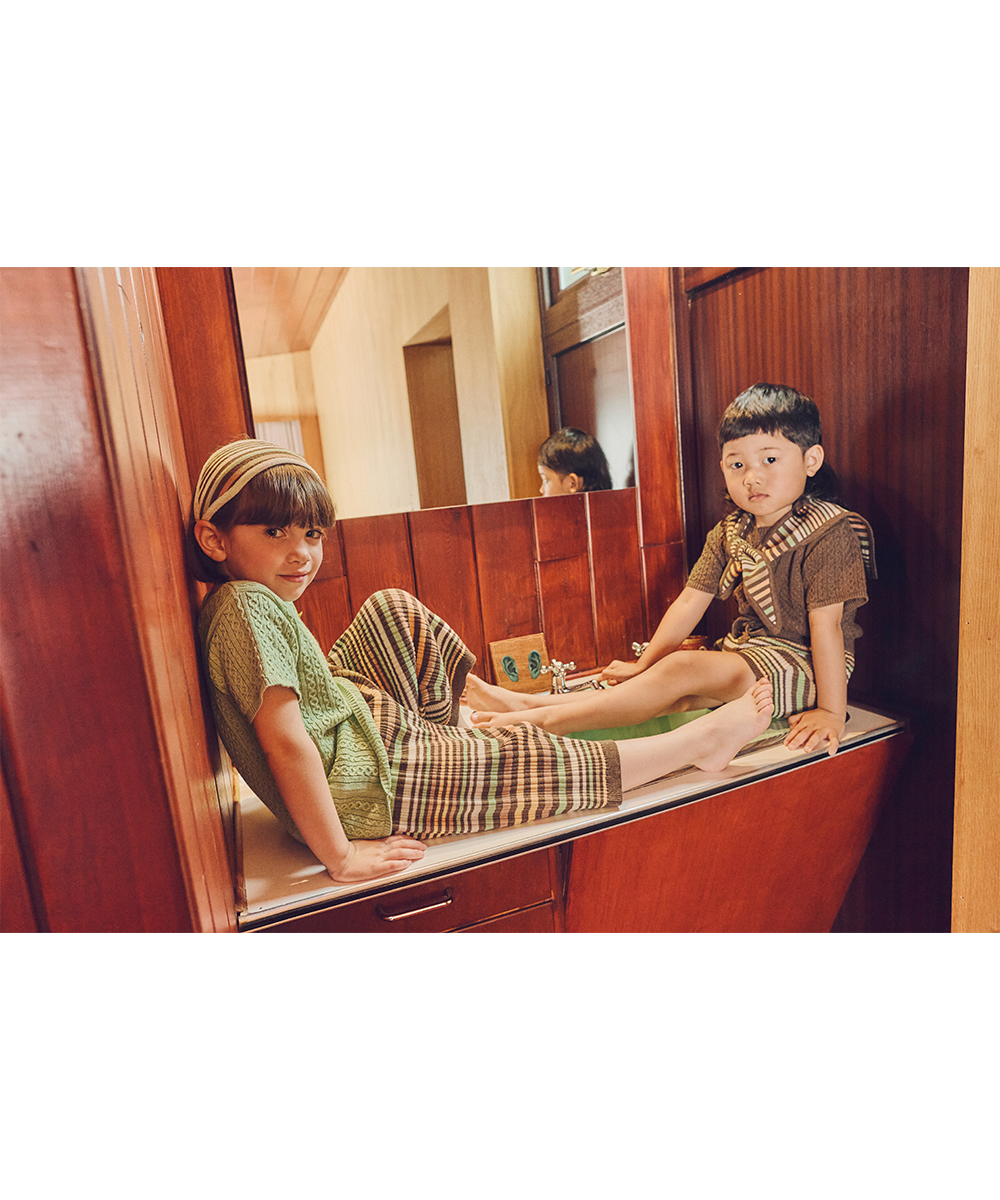 MABLI CARAVAN NECKTIE TREE HOUSE STRIPE