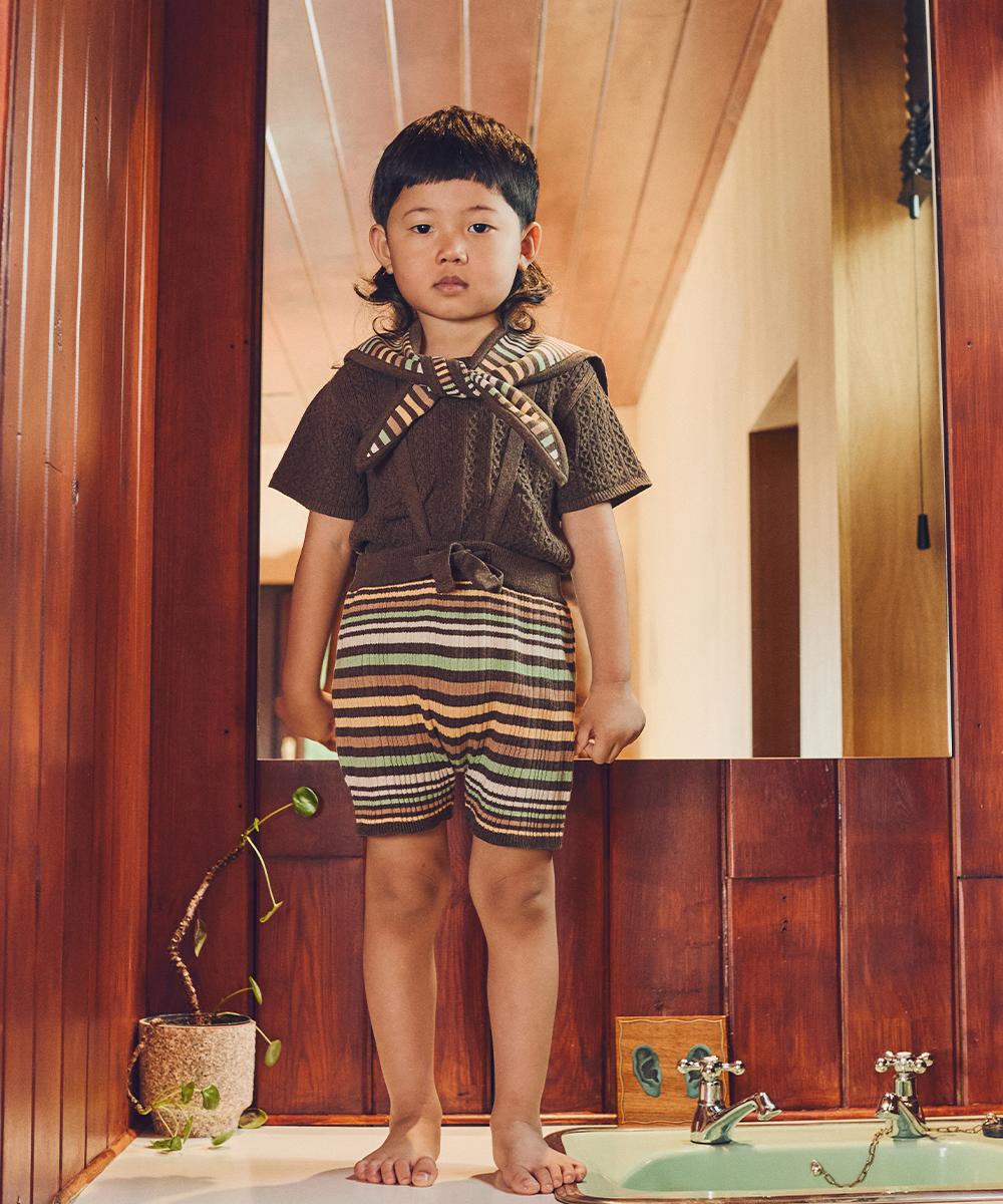 MABLI CARAVAN NECKTIE TREE HOUSE STRIPE