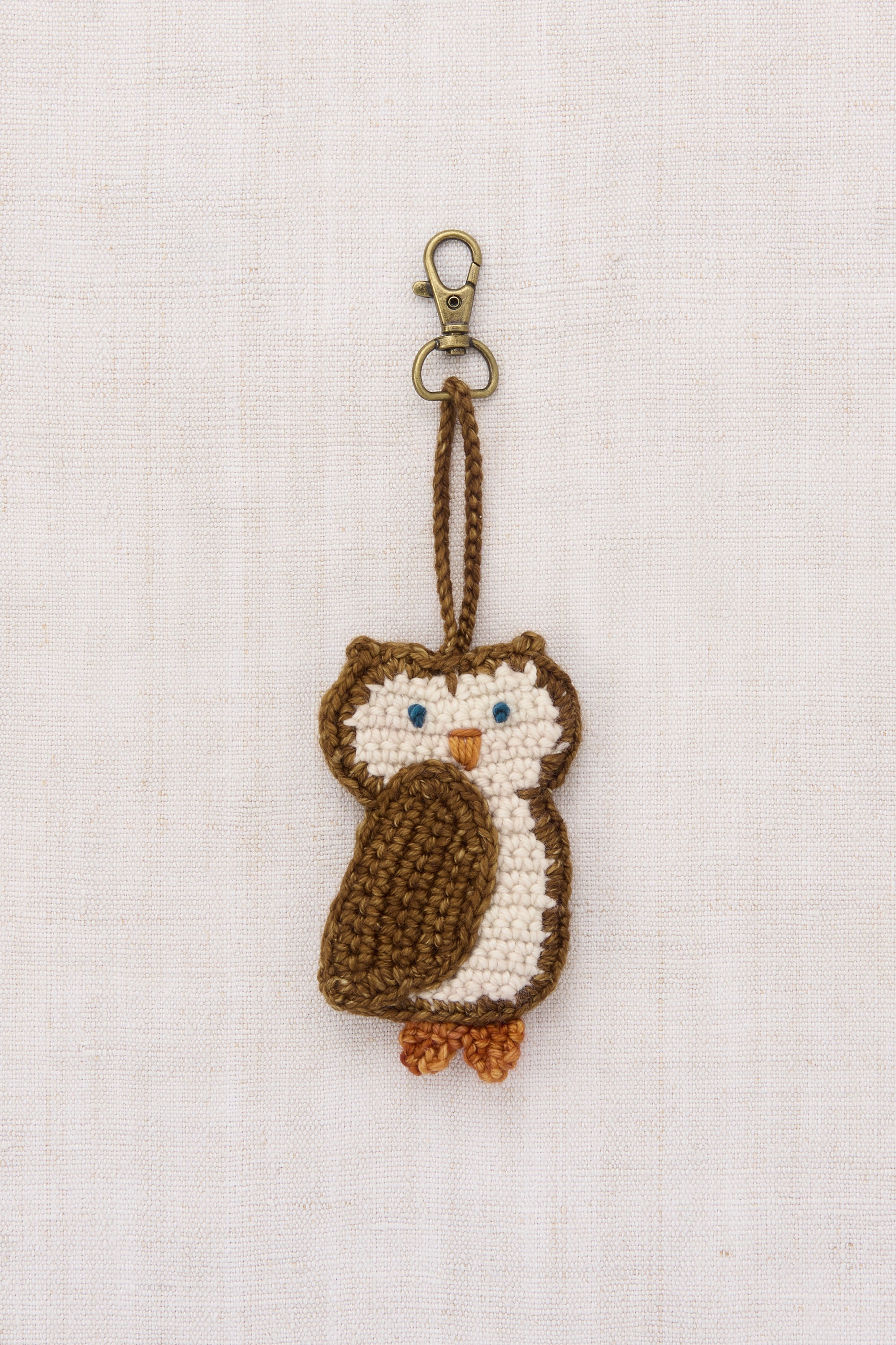 *Misha & Puff OWL BAG CHARM (NUTMEG) 26aw Drop1