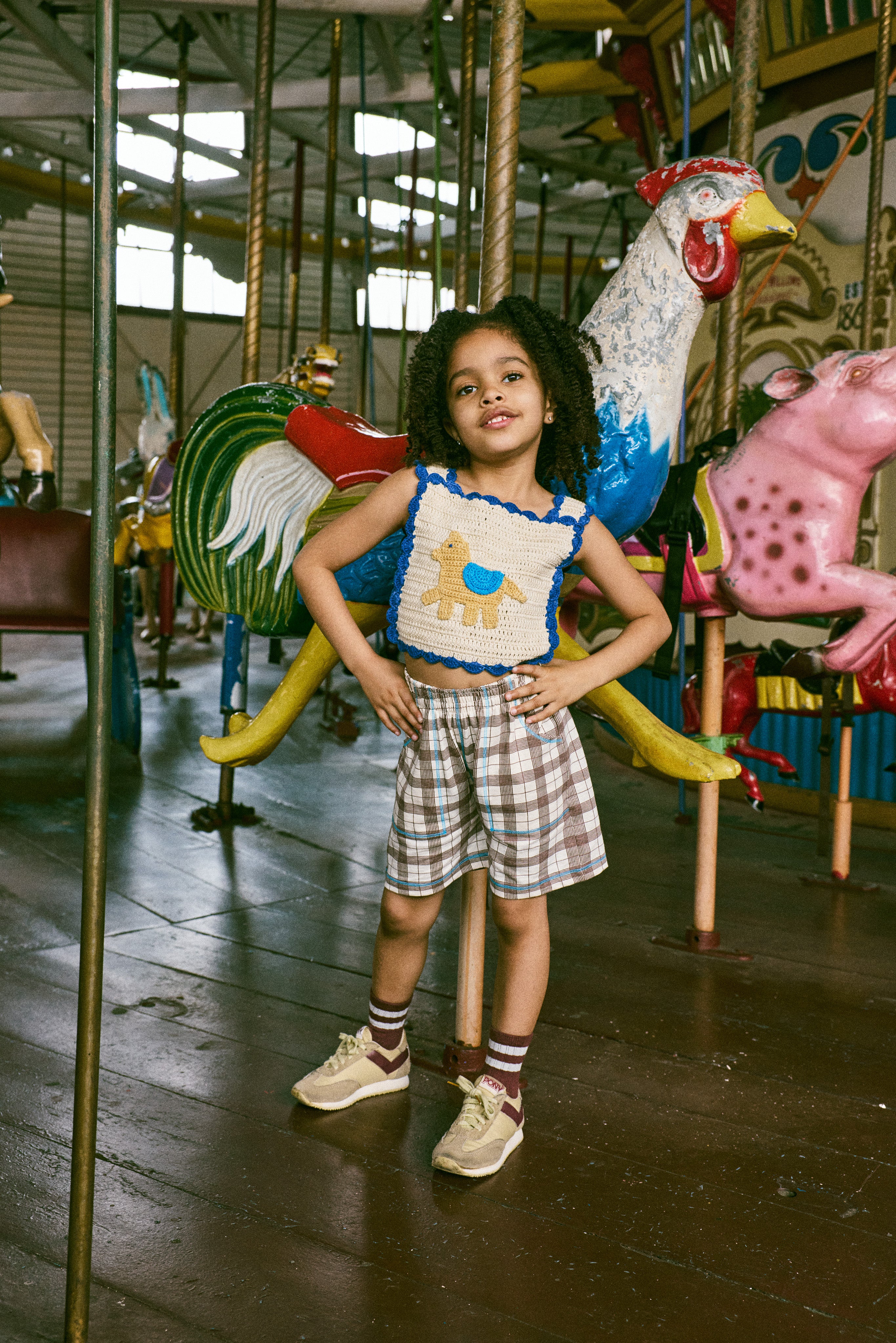 ・Misha & Puff CROCHET HORSE TOP MARZIPAN 26ss Drop2