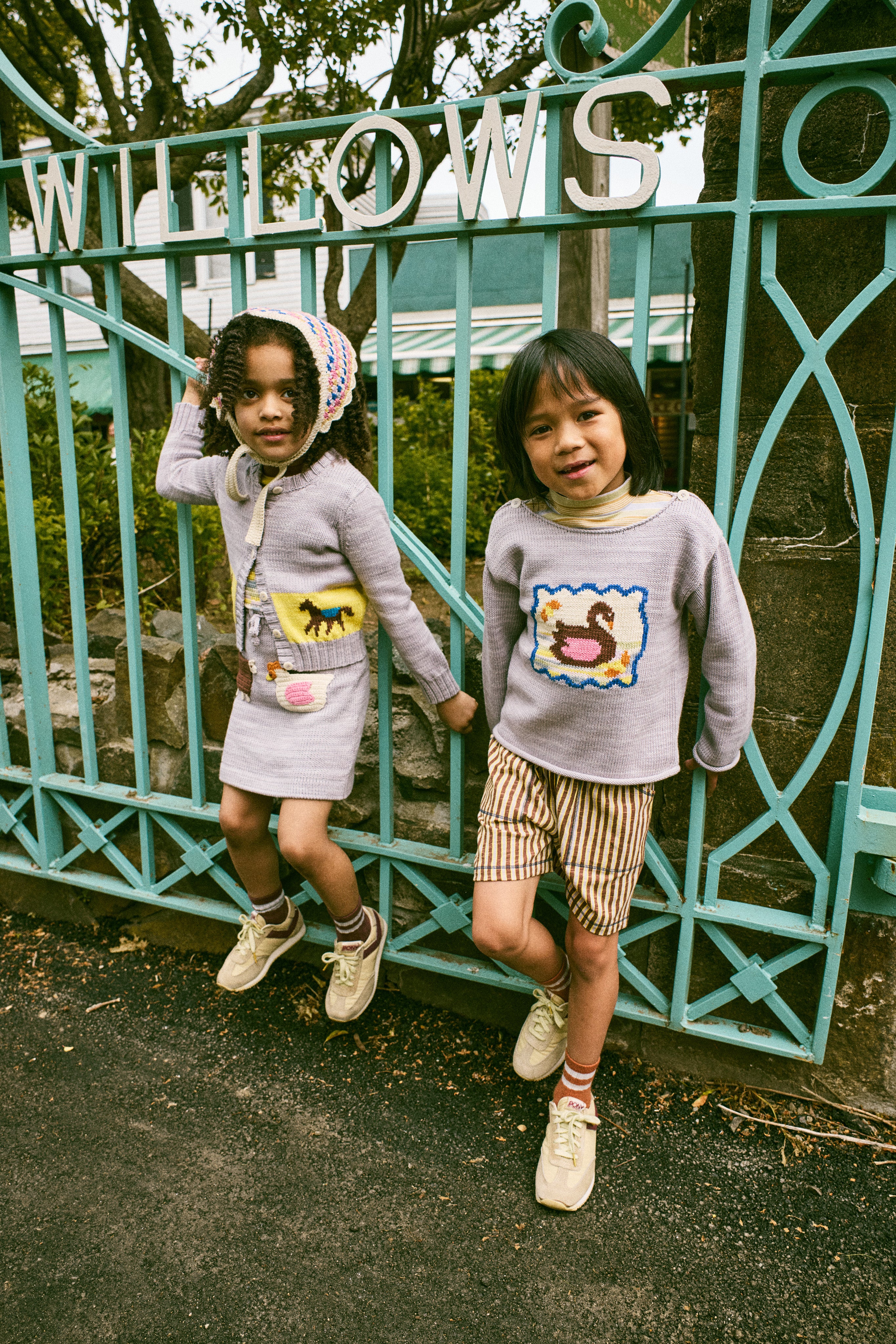 Misha & Puff FARM TOPANGA PINAFORE MIST 26ss Drop1