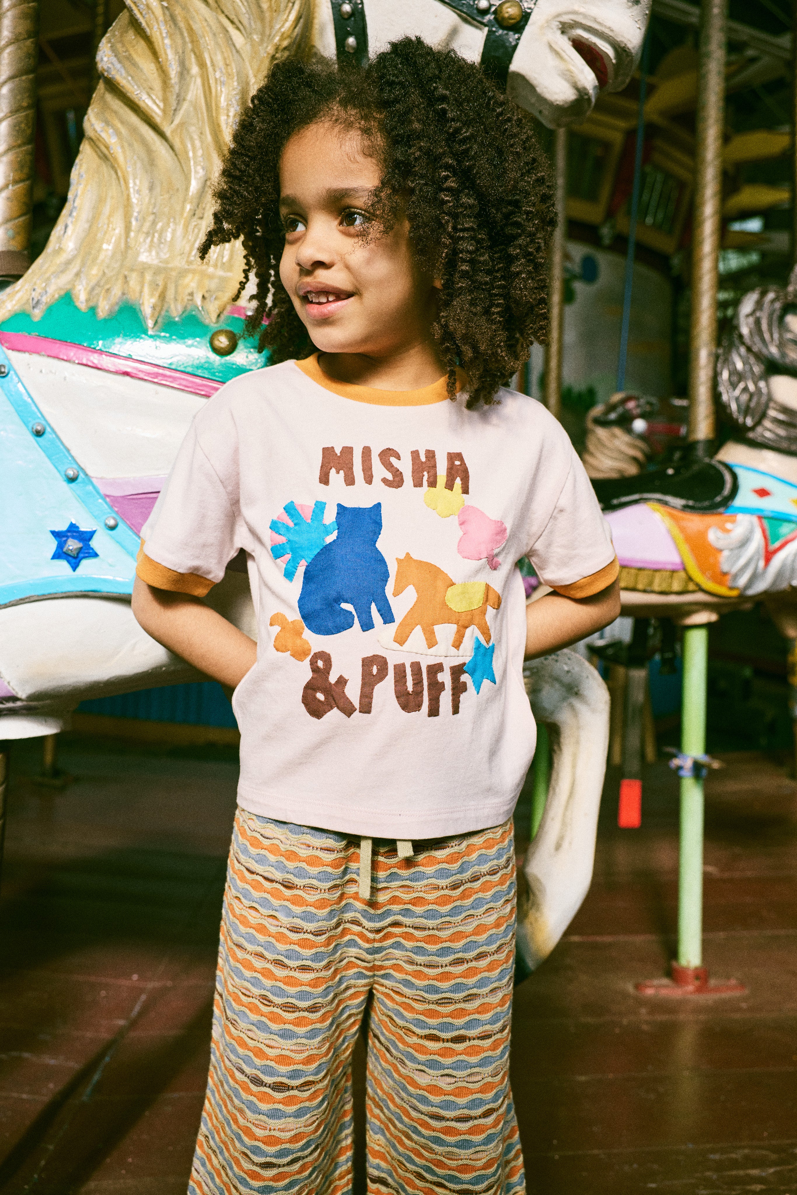 Misha & Puff PASTURE APPLIQUE TEE AURA 26ss Drop2