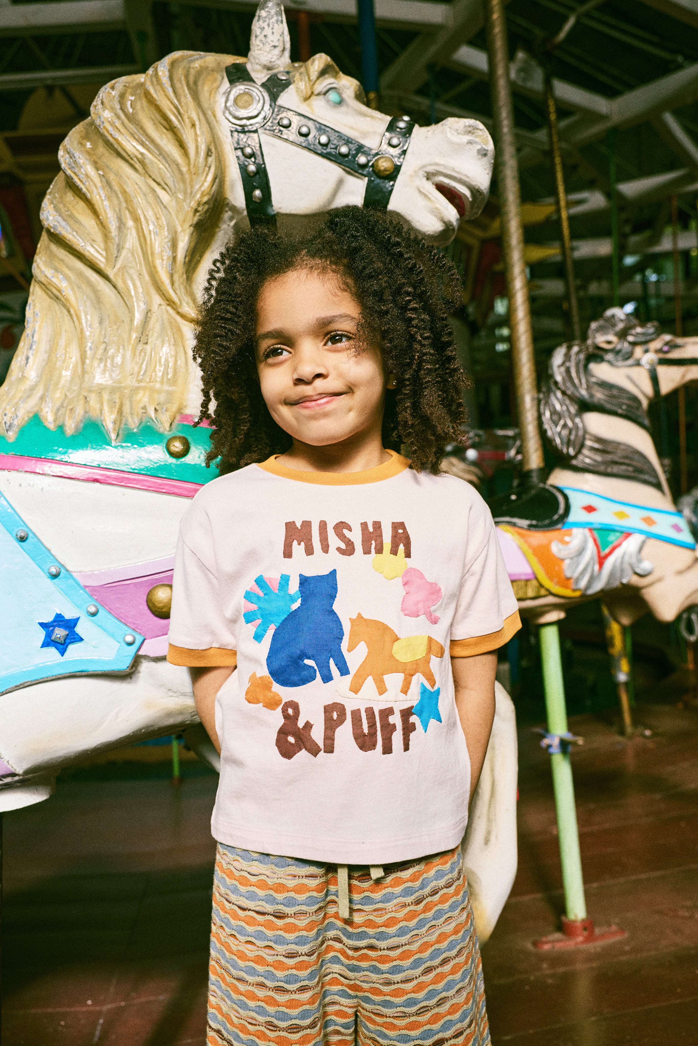 Misha & Puff PASTURE APPLIQUE TEE AURA 26ss Drop2