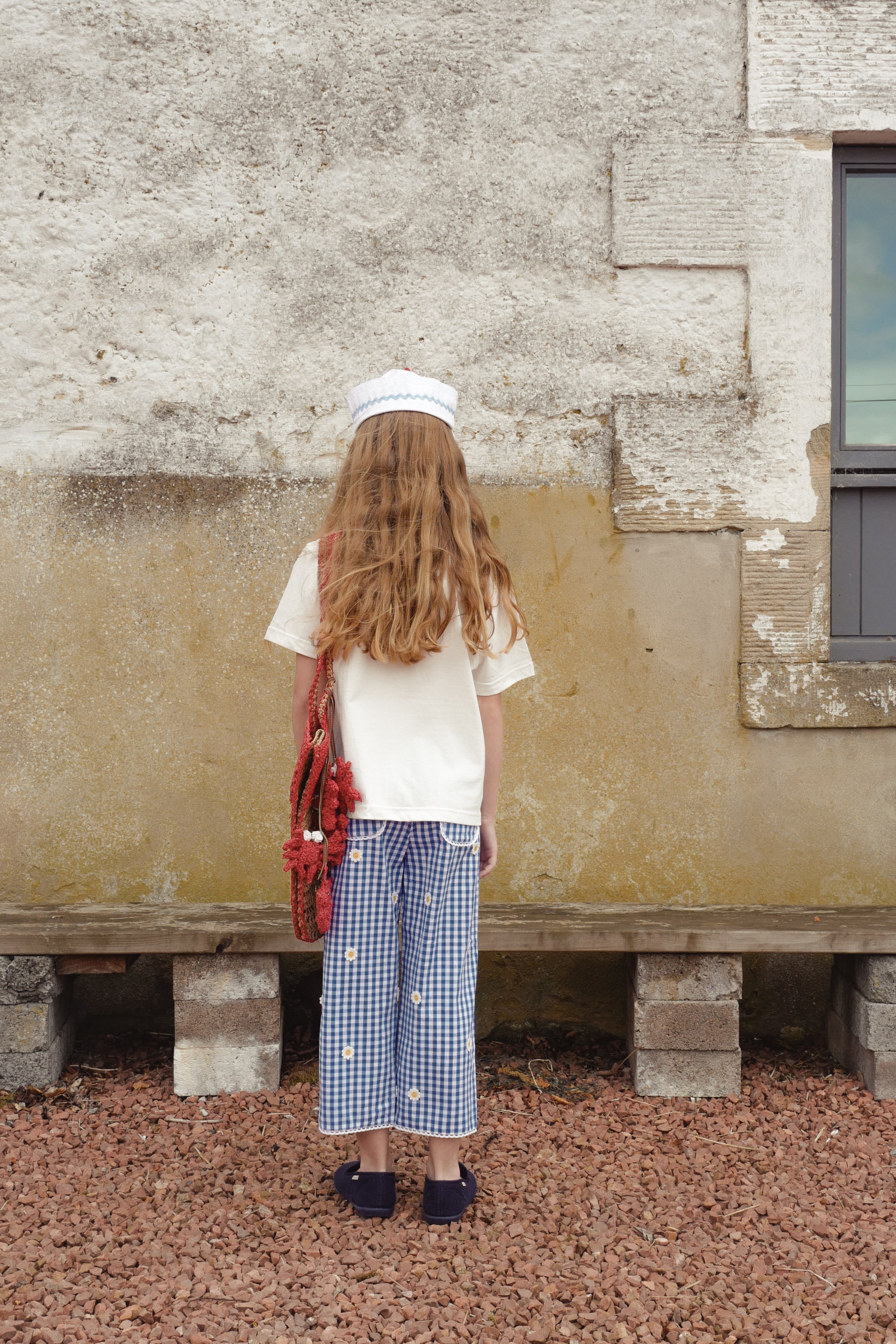 27日21時発売 FISH & KIDS BEACH BAG ECRU AND RED