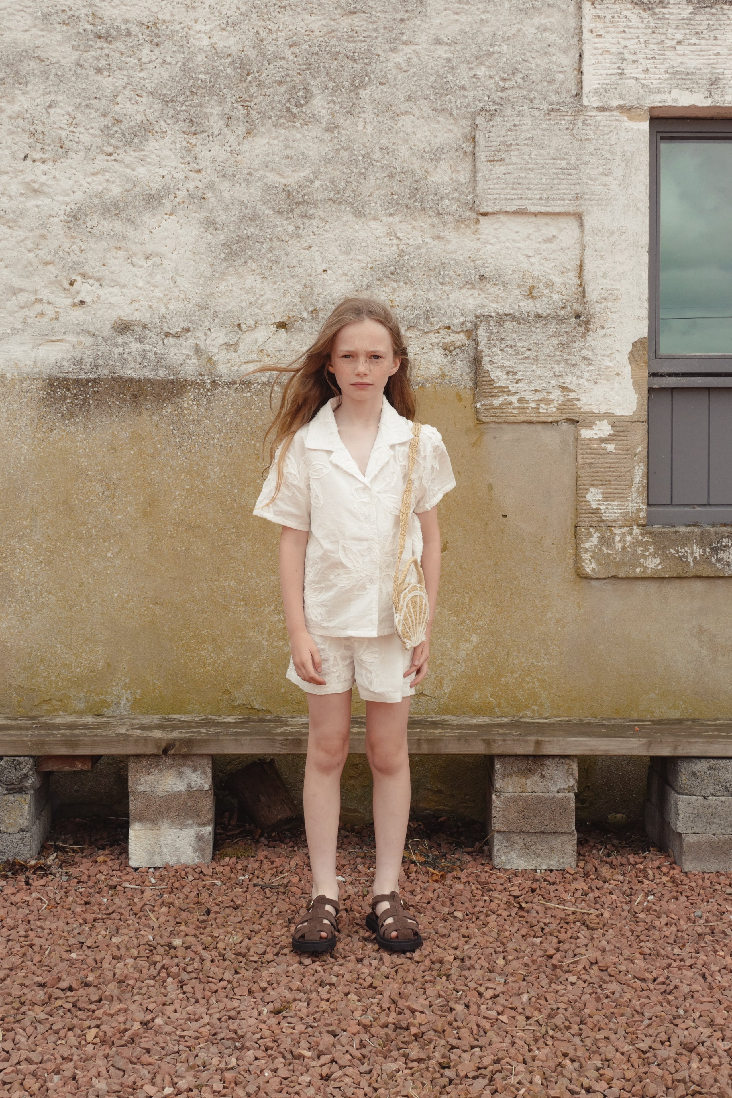 27日21時発売 FISH & KIDS SHELL BAG ECRU