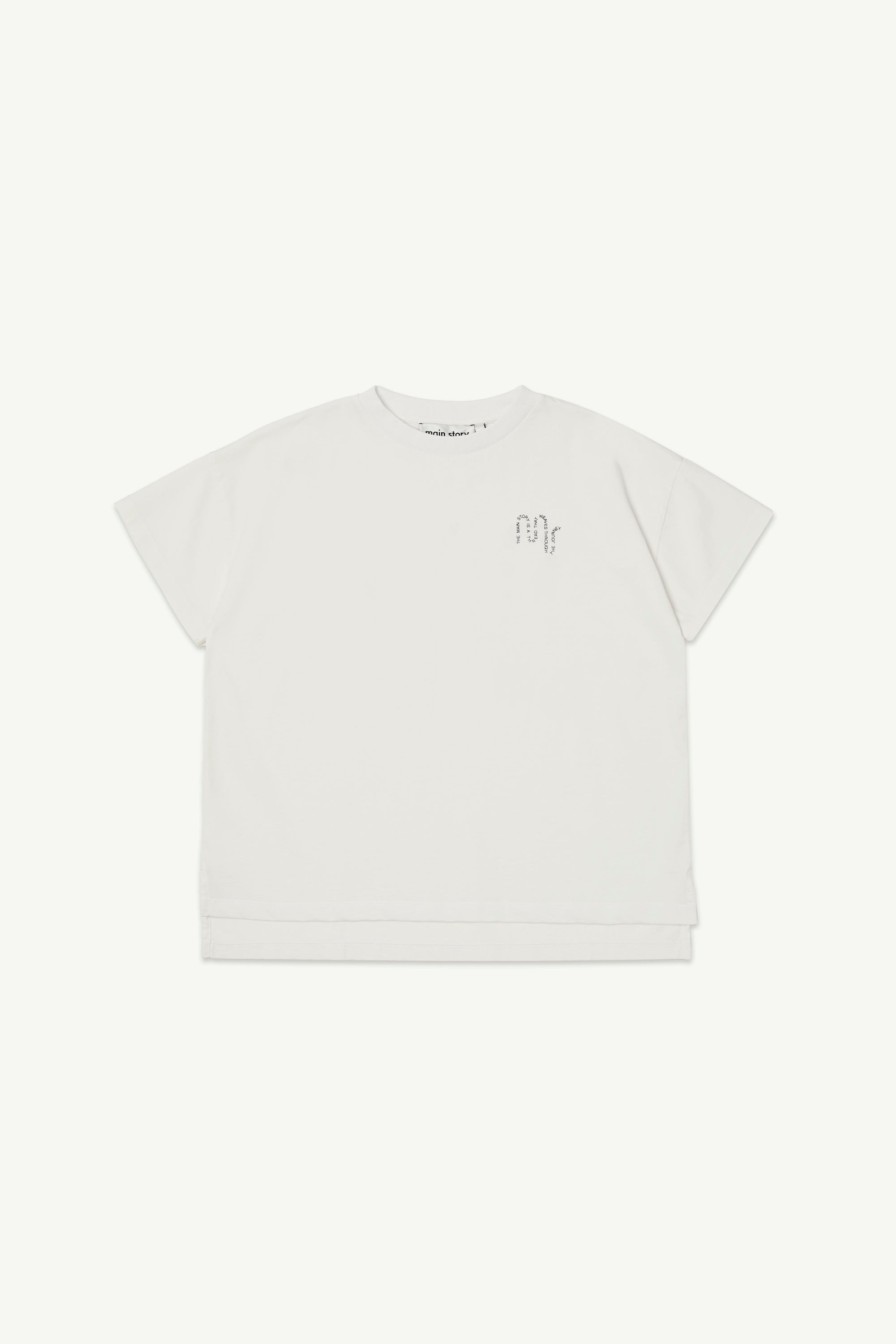 main story Oversized Tee Blanc