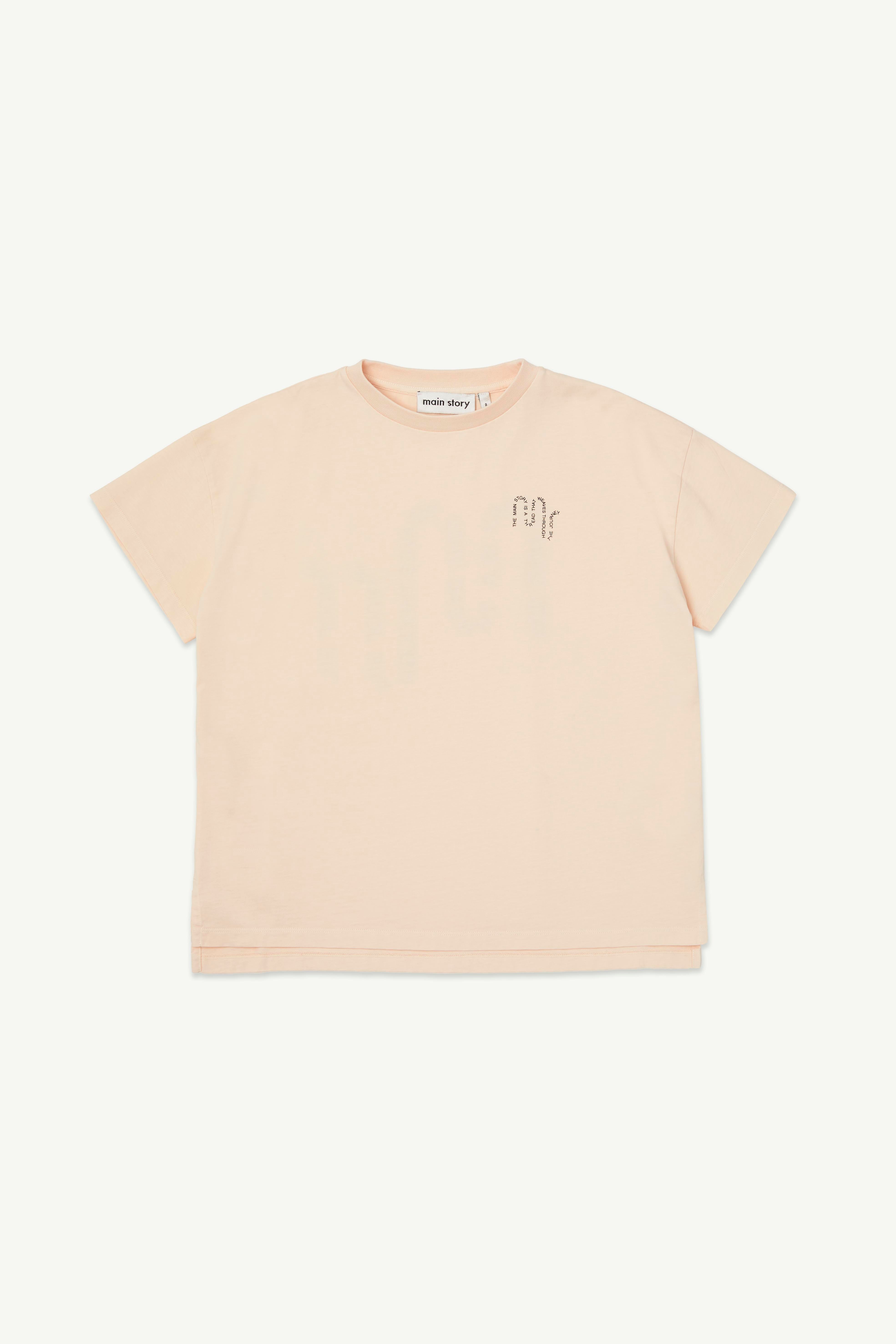 main story Oversized Tee Pink Tint