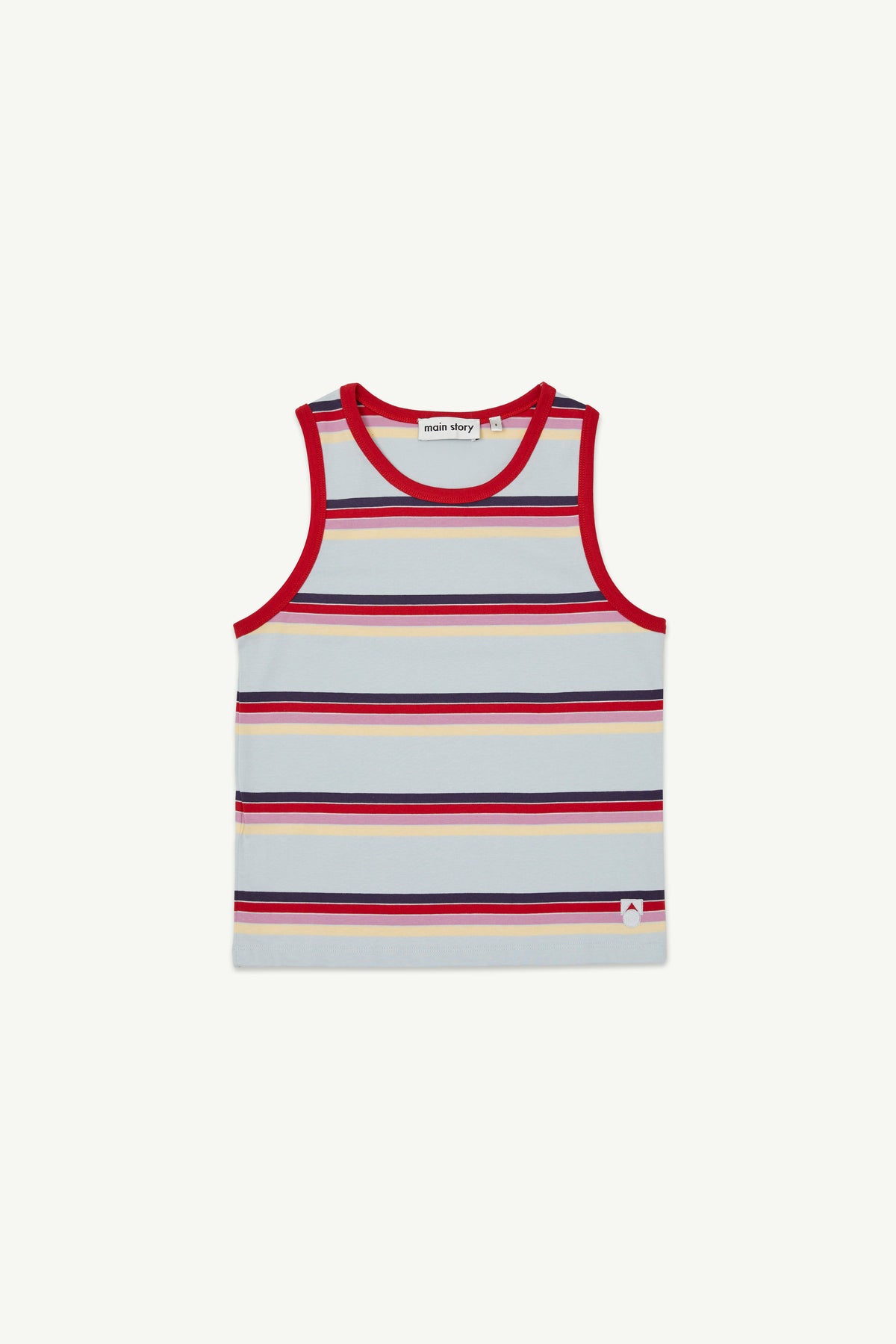 main story Vest Pearl Blue Stripe