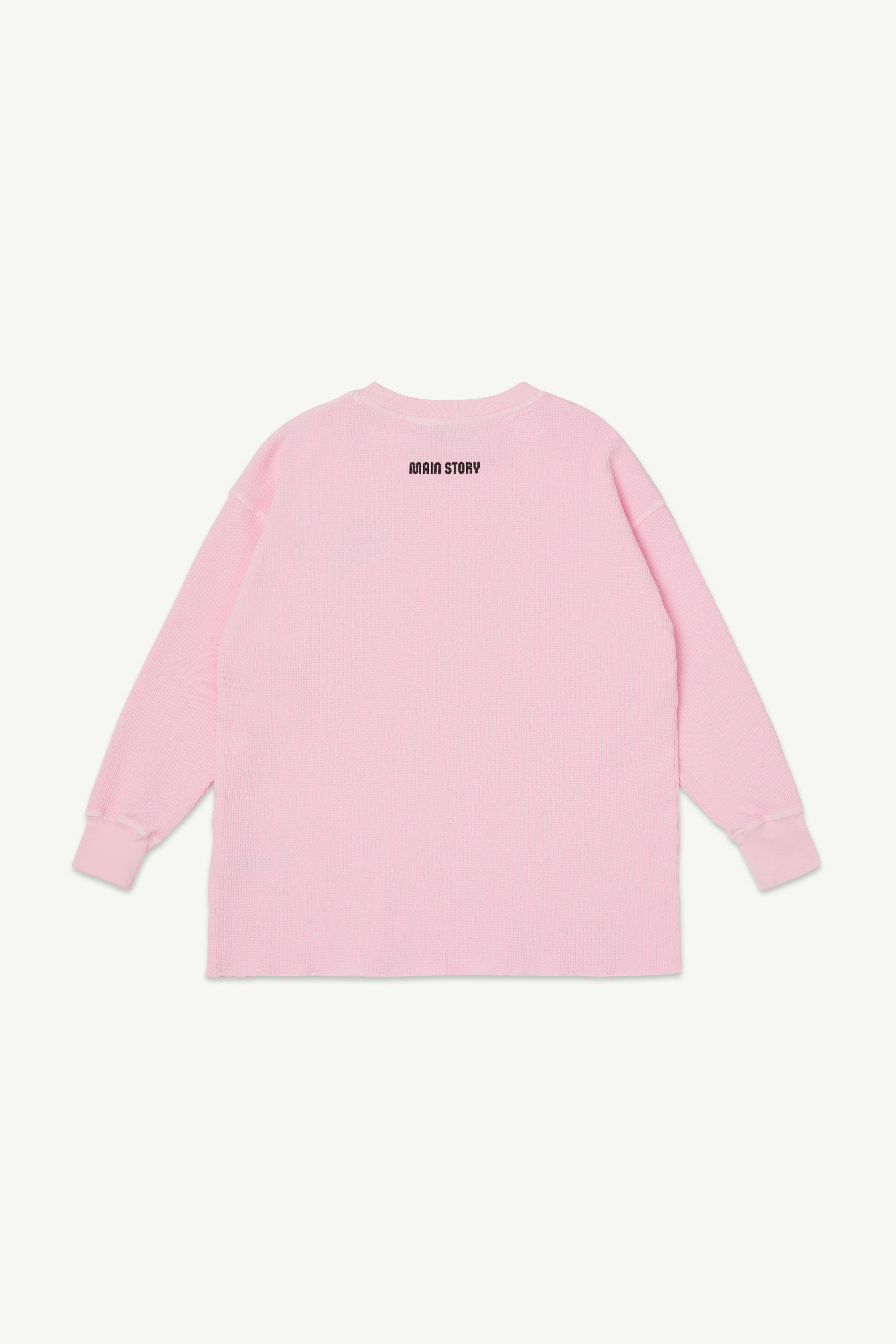 main story Waffle Tee Pink Waffle
