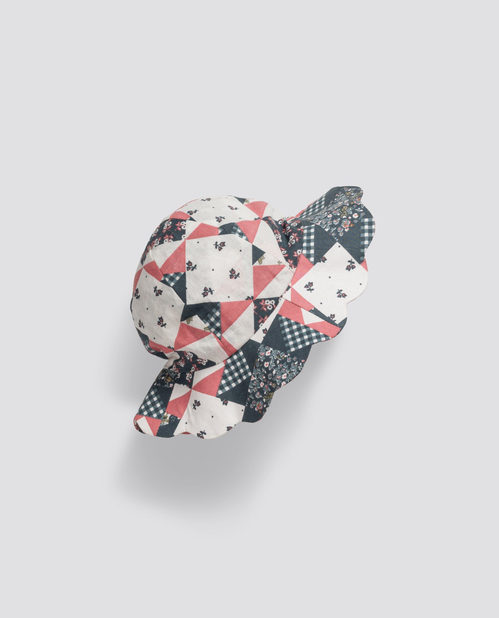 little cotton clothes Scalloped Hat Patchwork Floral