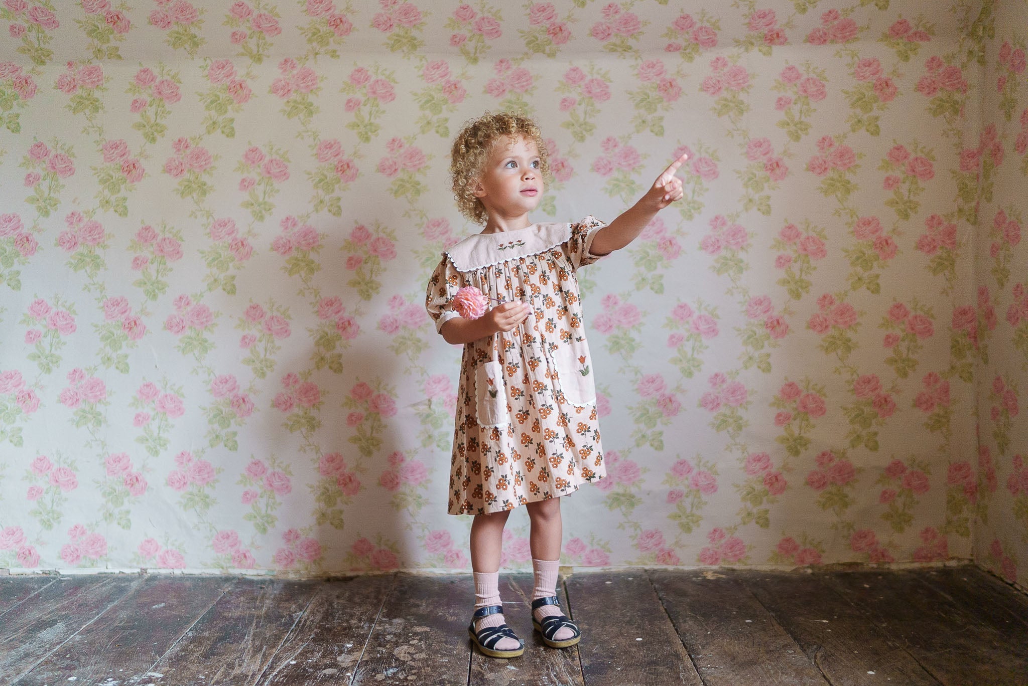 little cotton clothes Winnie Dress Marigold Floral