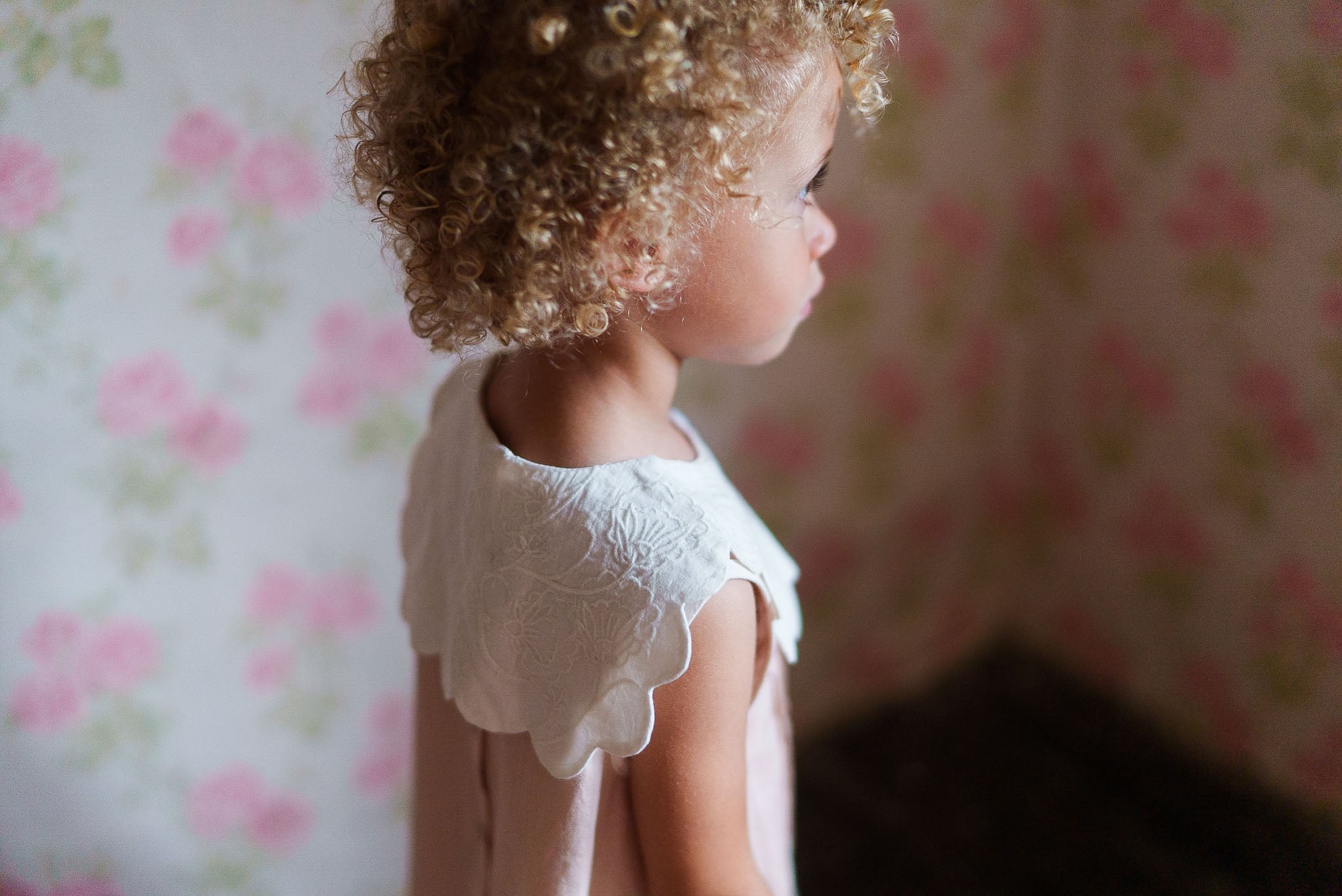 little cotton clothes EmbroideredScalloped Collar