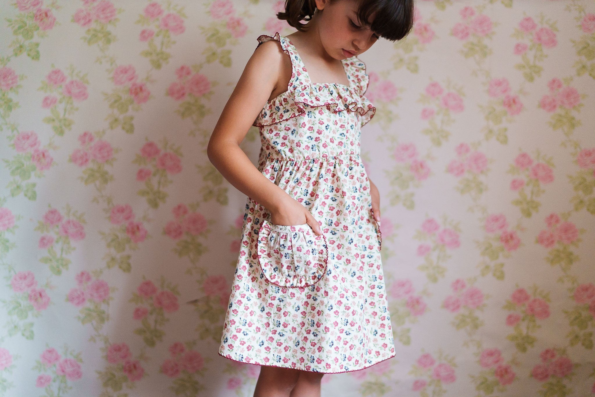 little cotton clothes Sandy Dress Sundae Floral