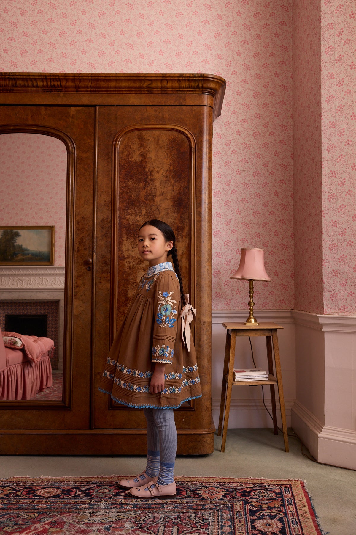 APOLINA STEVIE LS DRESS - CHOCOLATE