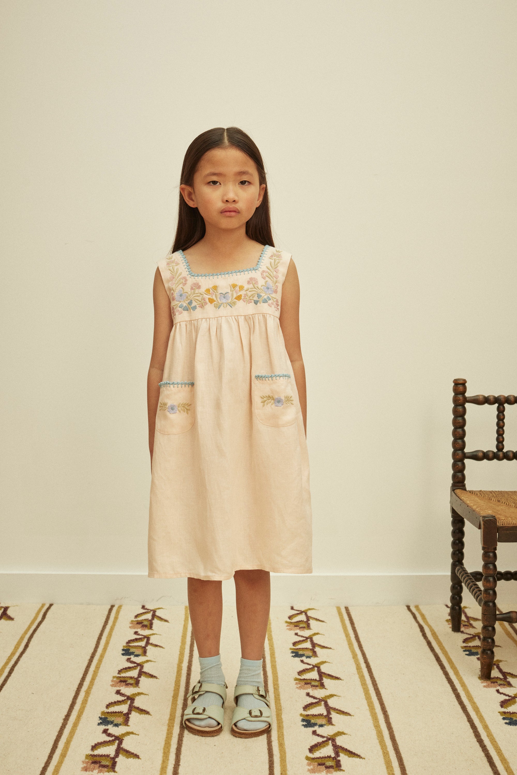 APOLINA TABITHA DRESS - BLUSH