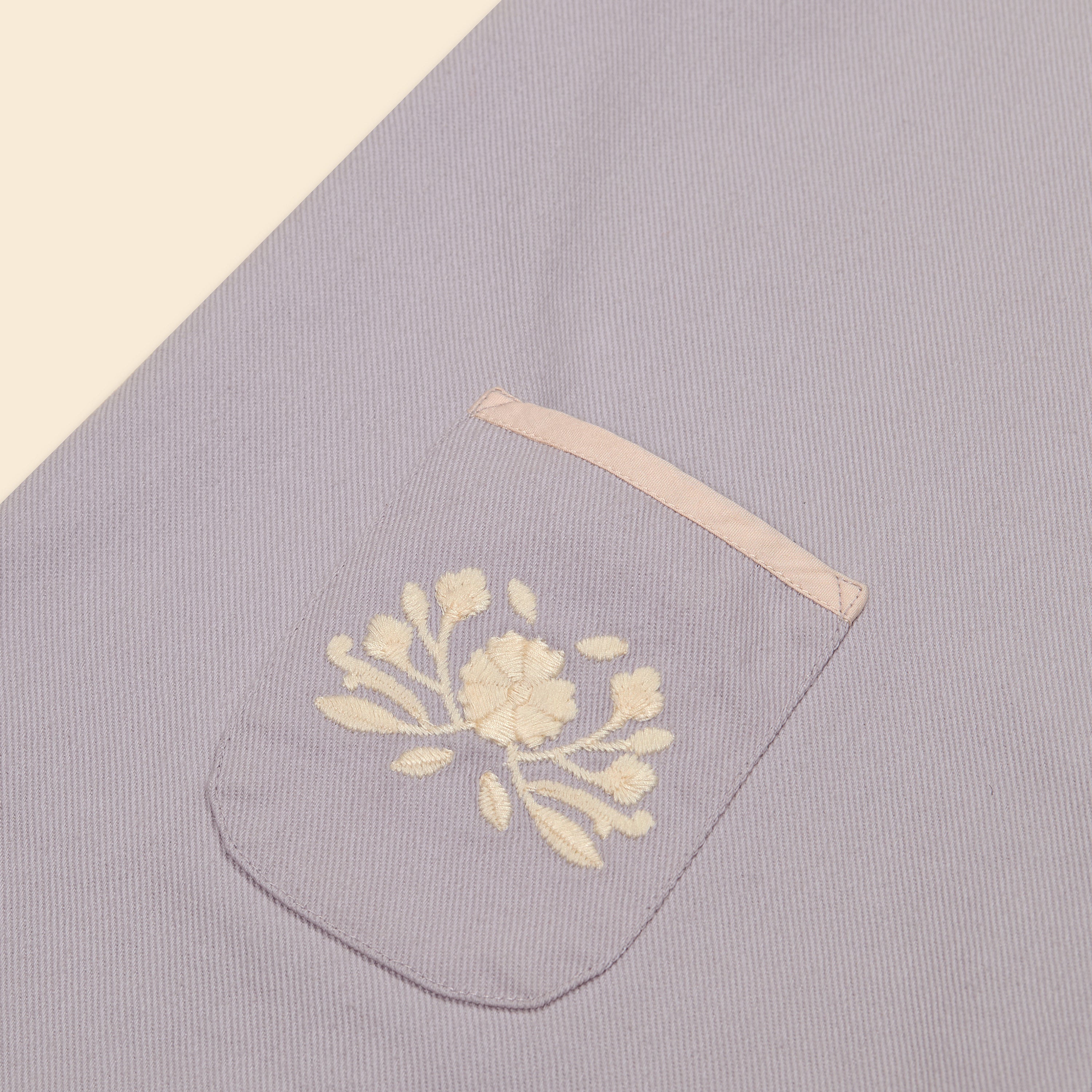 APOLINA VADA APRON PLAYSUIT - LILAC-GREY