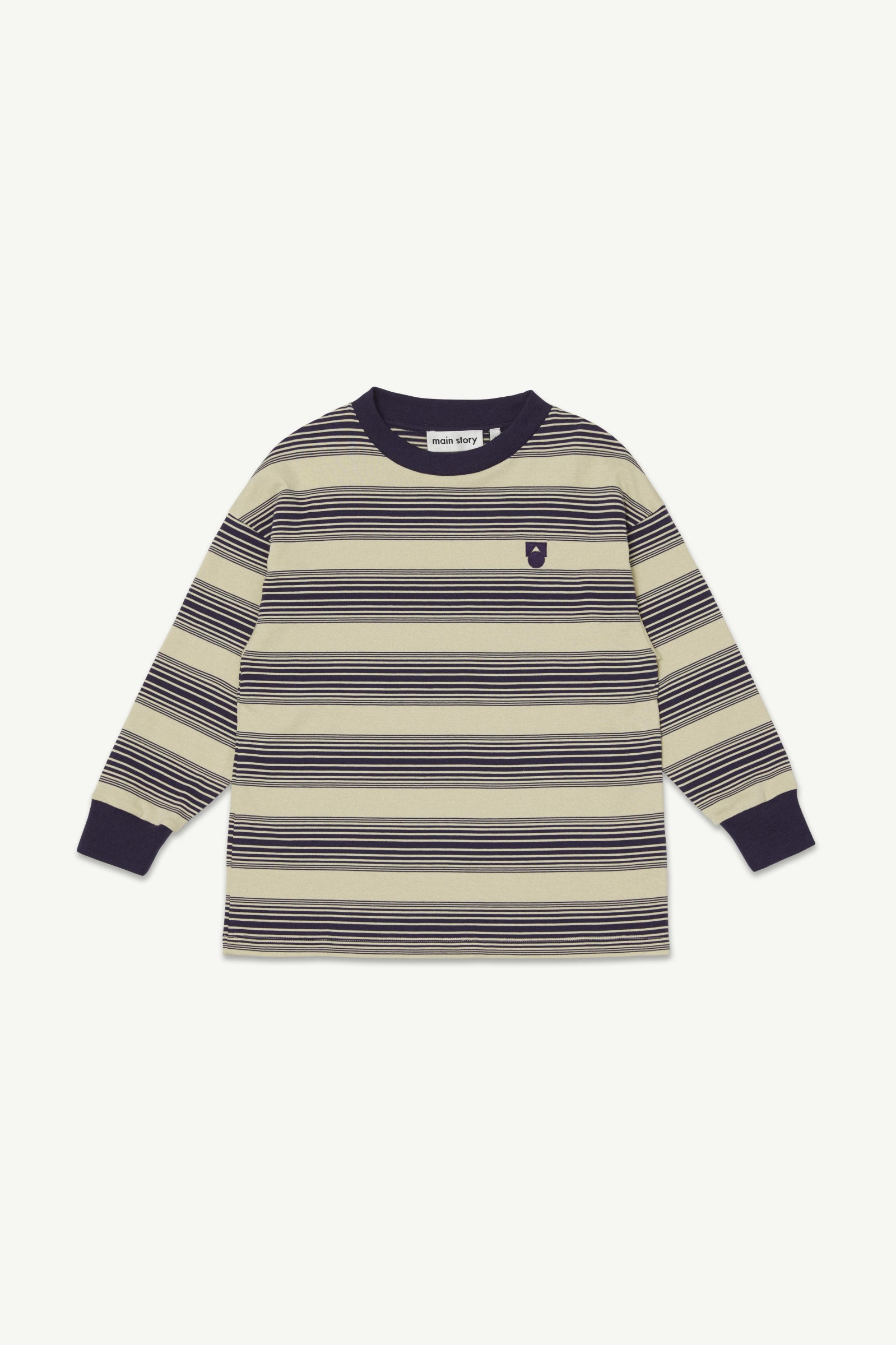 main story Band Tee Angora Stripe