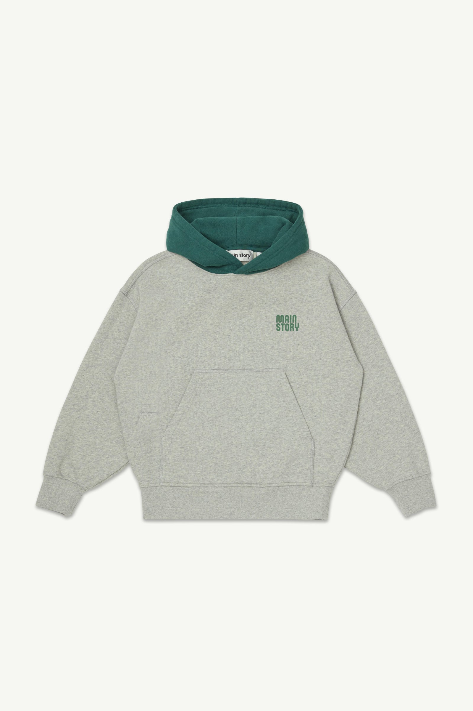 main story Hooded Sweatshirt Light Grey Melange
