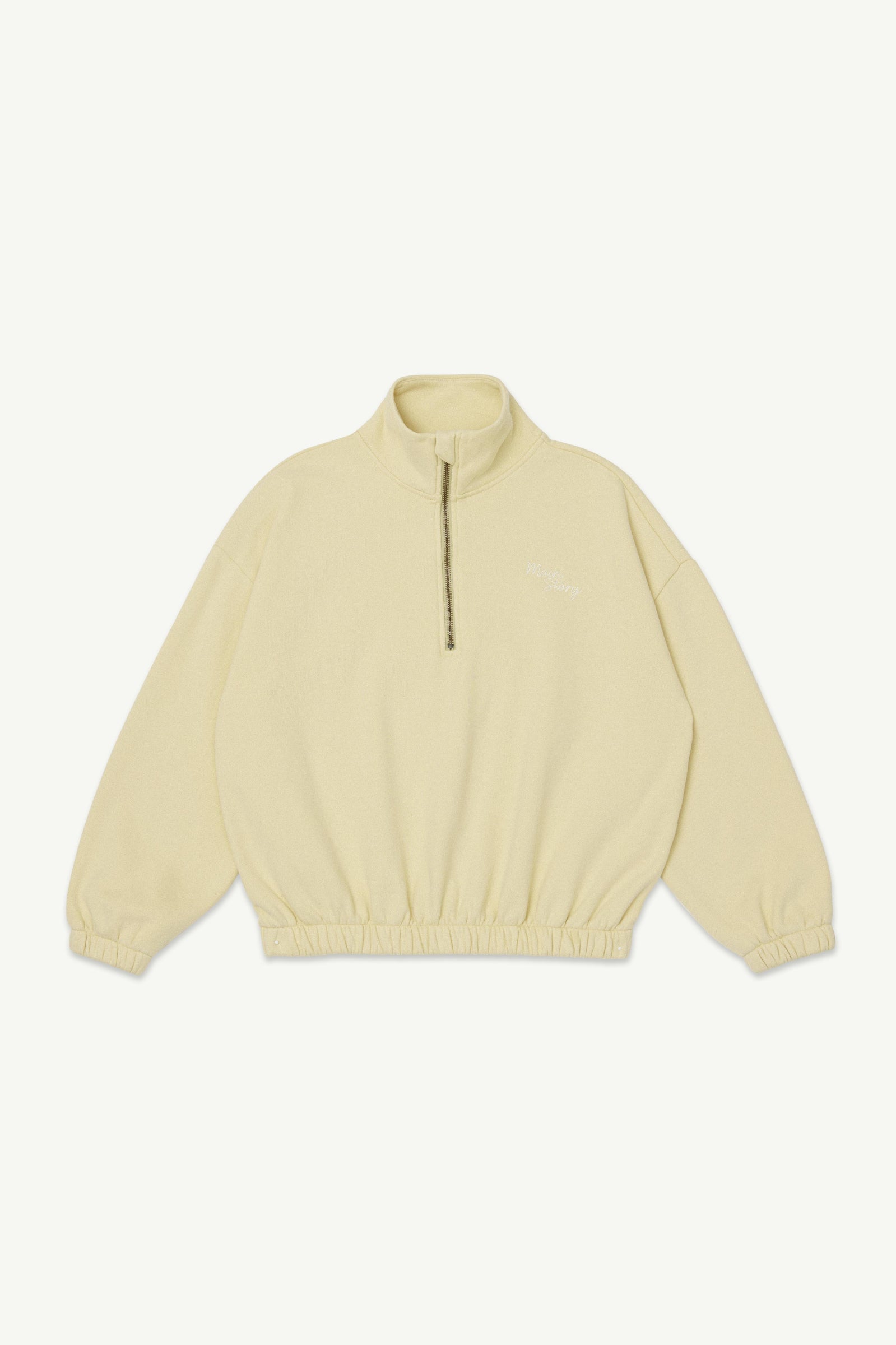 main story Half Zip Funnel Sweatshirt Tortilla