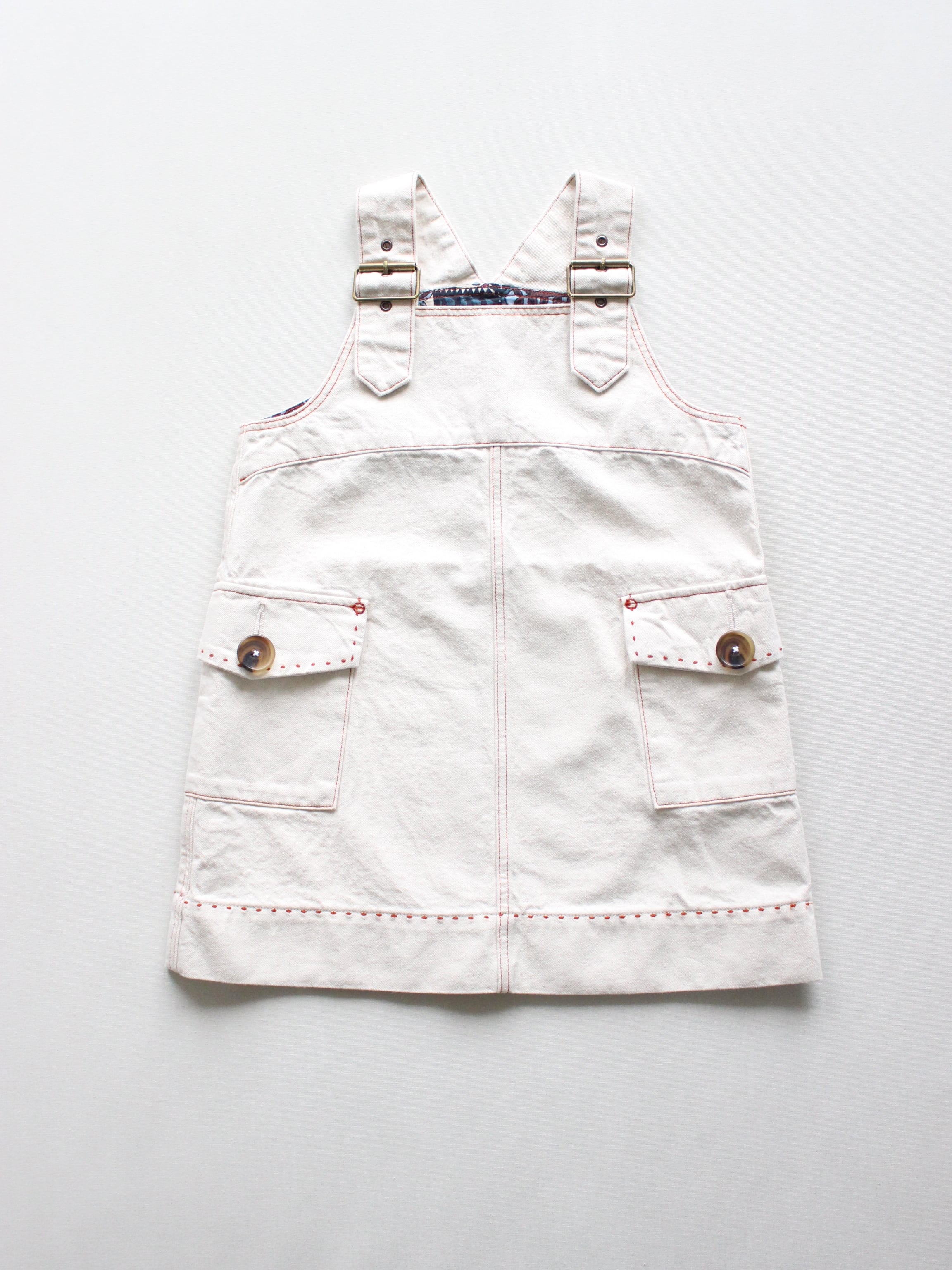 Misha & Puff Buckle Jumper Dress/ Gesso