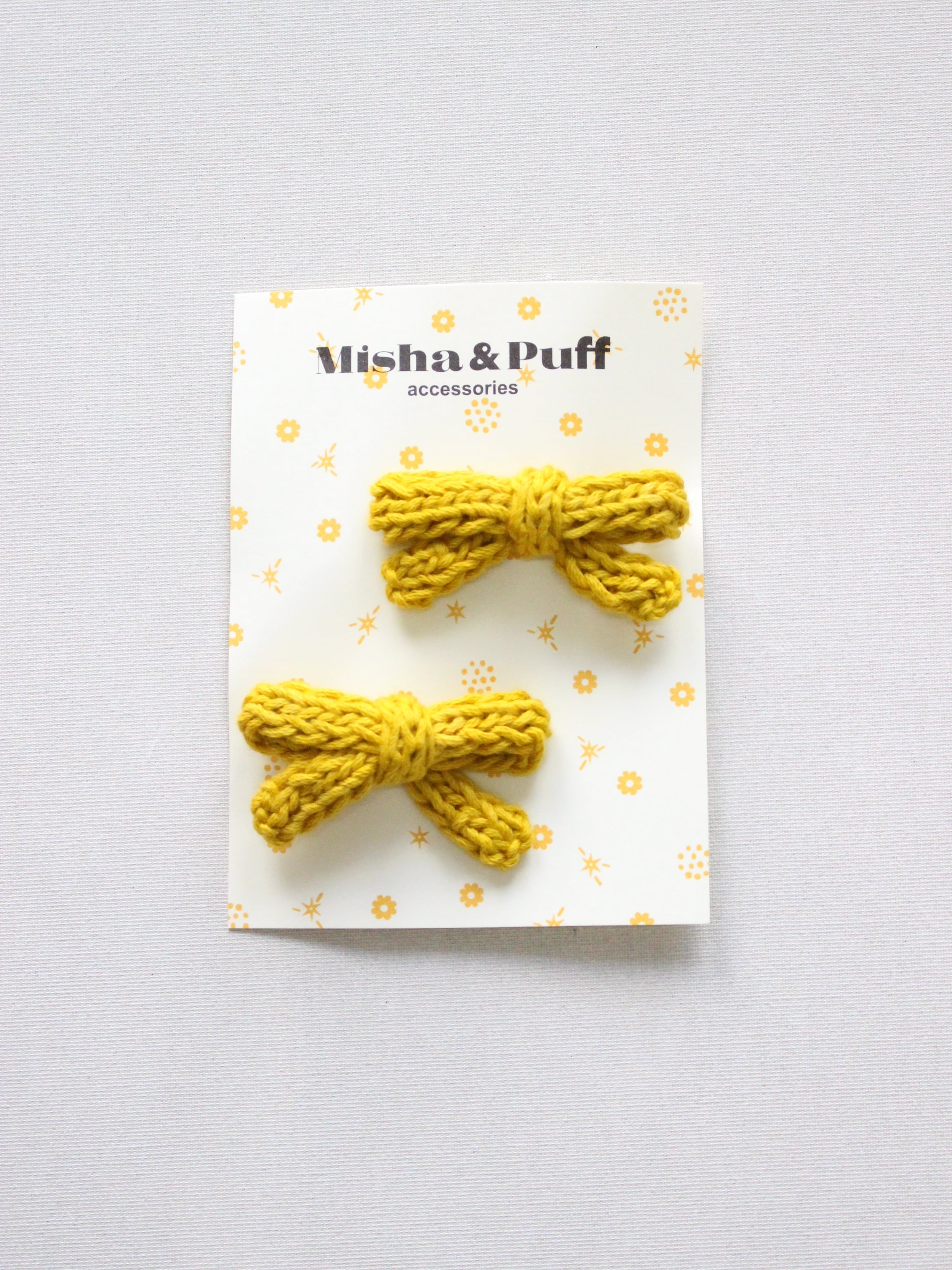Misha & Puff Goldie Bow Set Dandelion