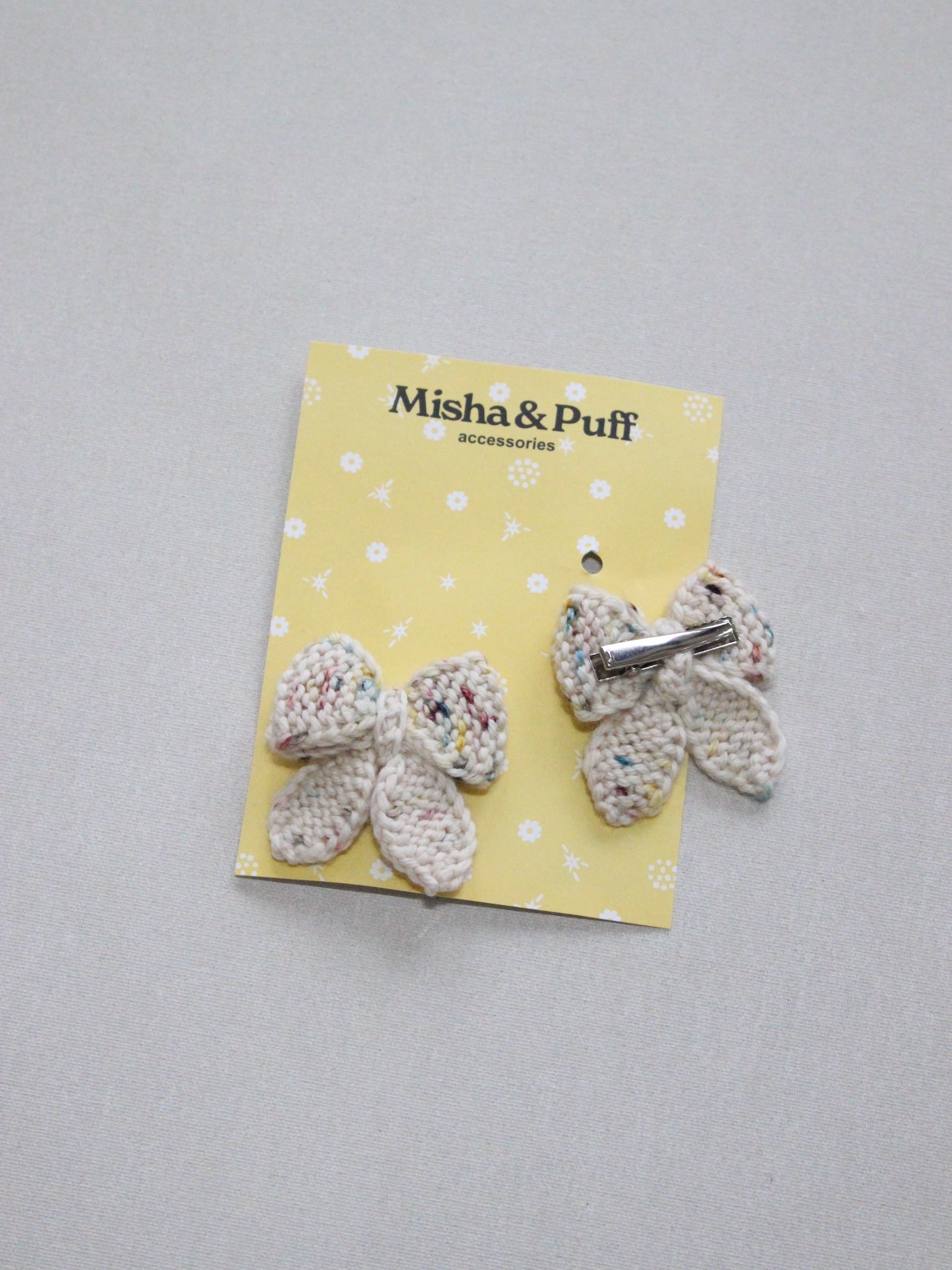 Misha & Puff Baby Puff Bow Set Snowglobe Confetti