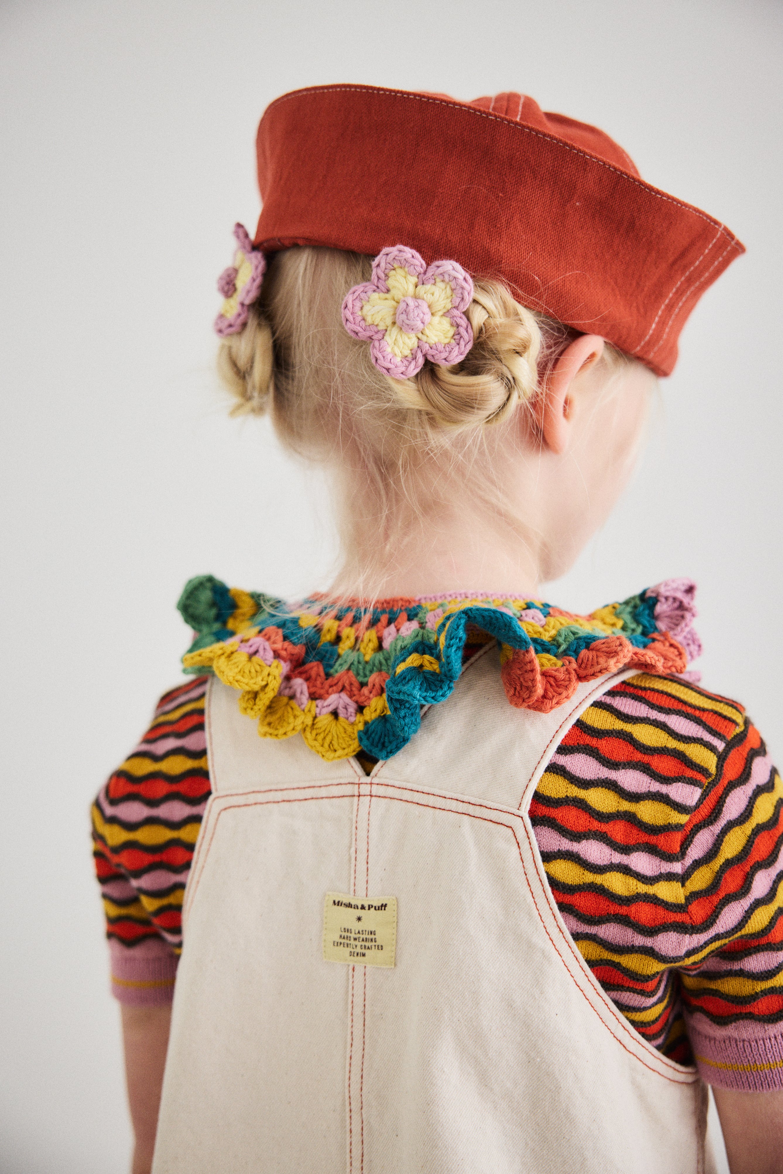 Misha & Puff Buckle Jumper Dress/ Gesso