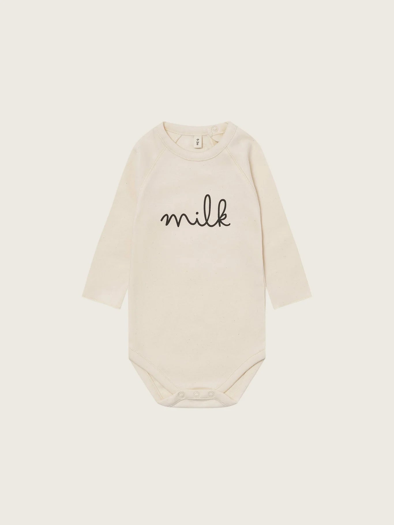 ORGANIC ZOO Undyed Milk Bodysuit